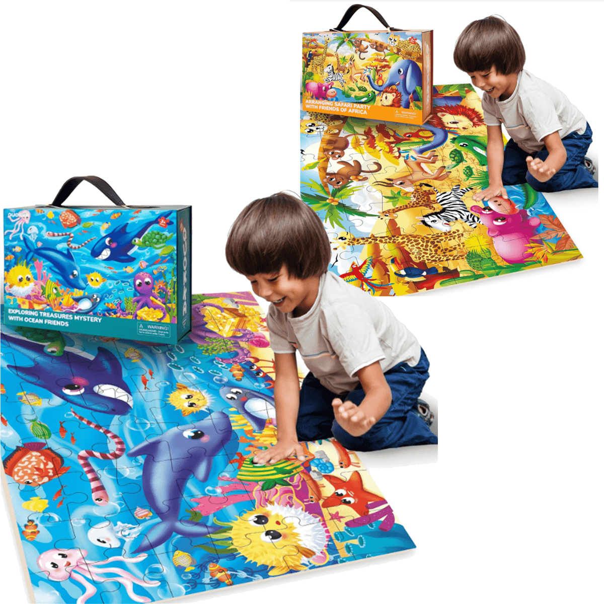 GIANT FLOOR PUZZLE ジグソーパズル　2箱セット GIANT FLOOR PUZZLE ジグソーパズル 2箱セット