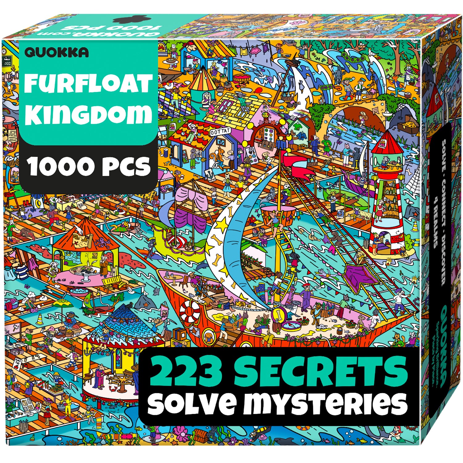 1000 Pcs Puzzle for Adults with Hidden Tasks | Furfloat Kingdom