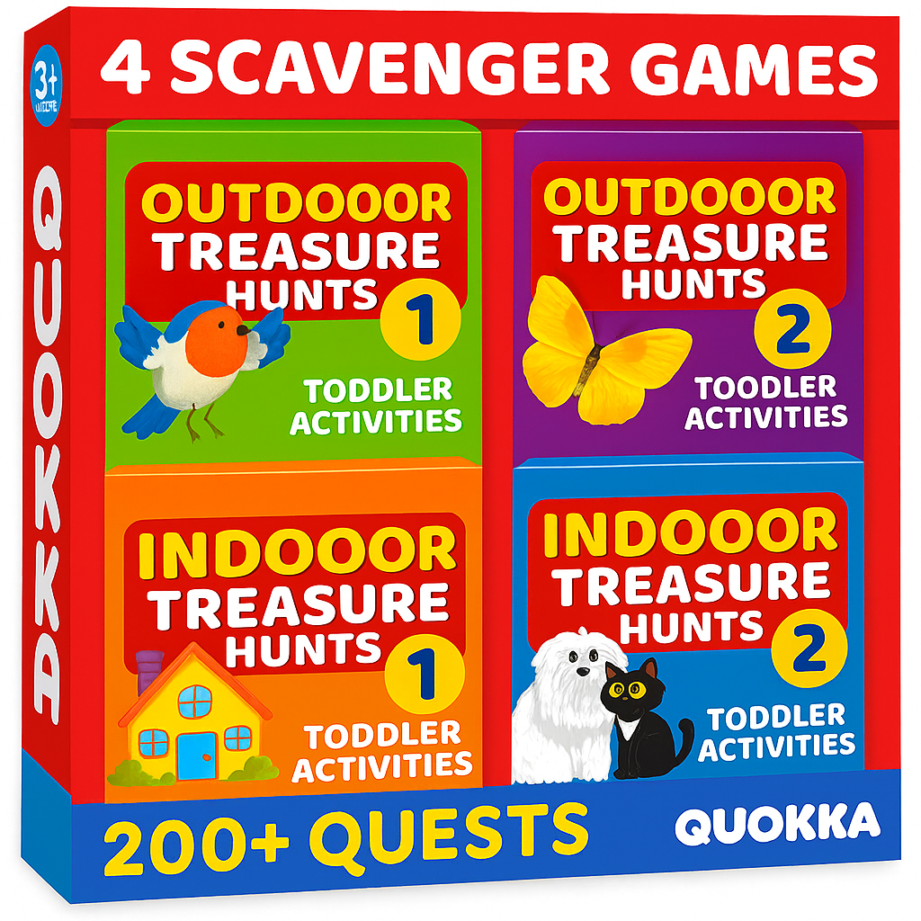 Scavenger Hunt Game for Kids - 200 Activities Outdoor Indoor Cards
