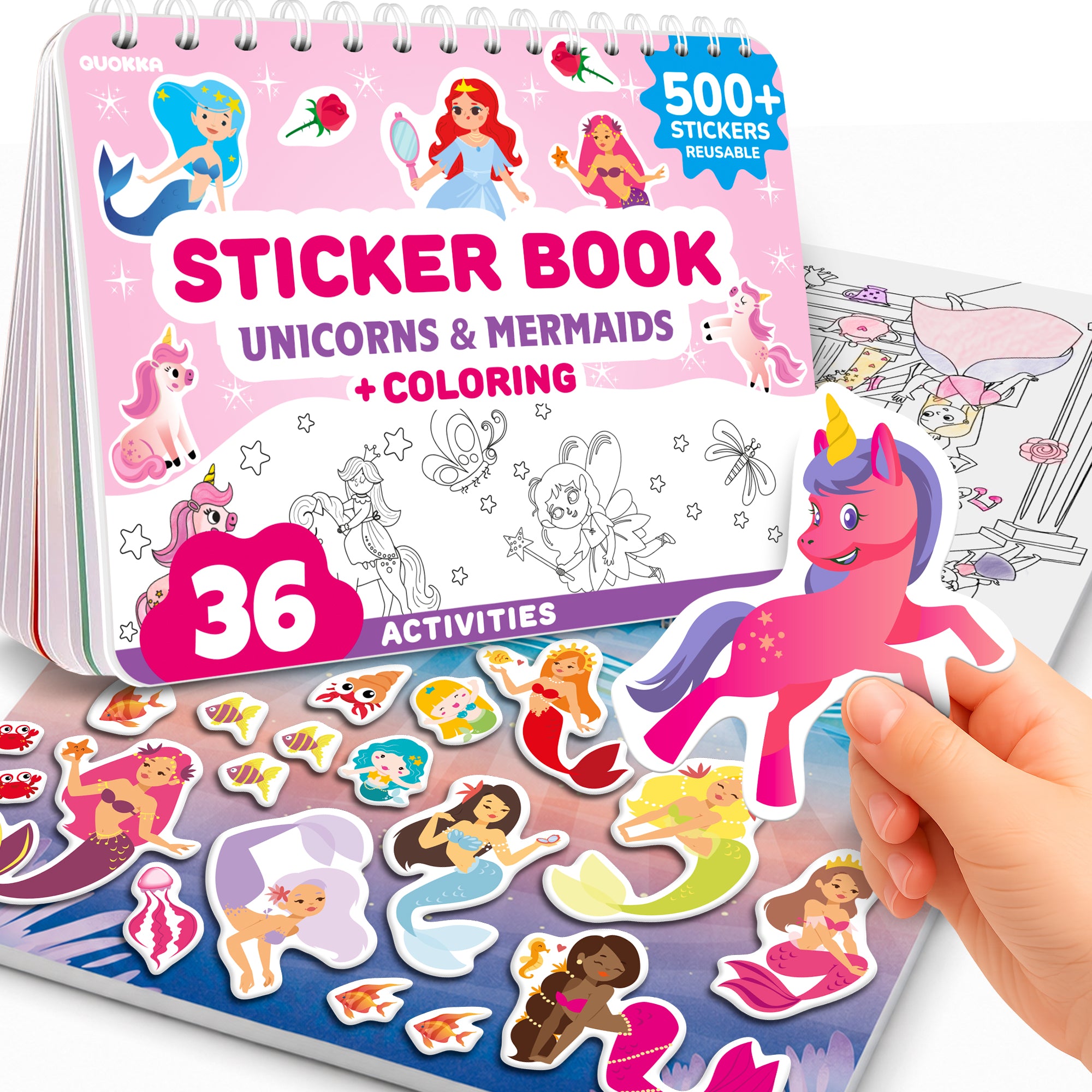Sticker Book for Kids Fairy Tale - Draw & Stick Creative Workbook