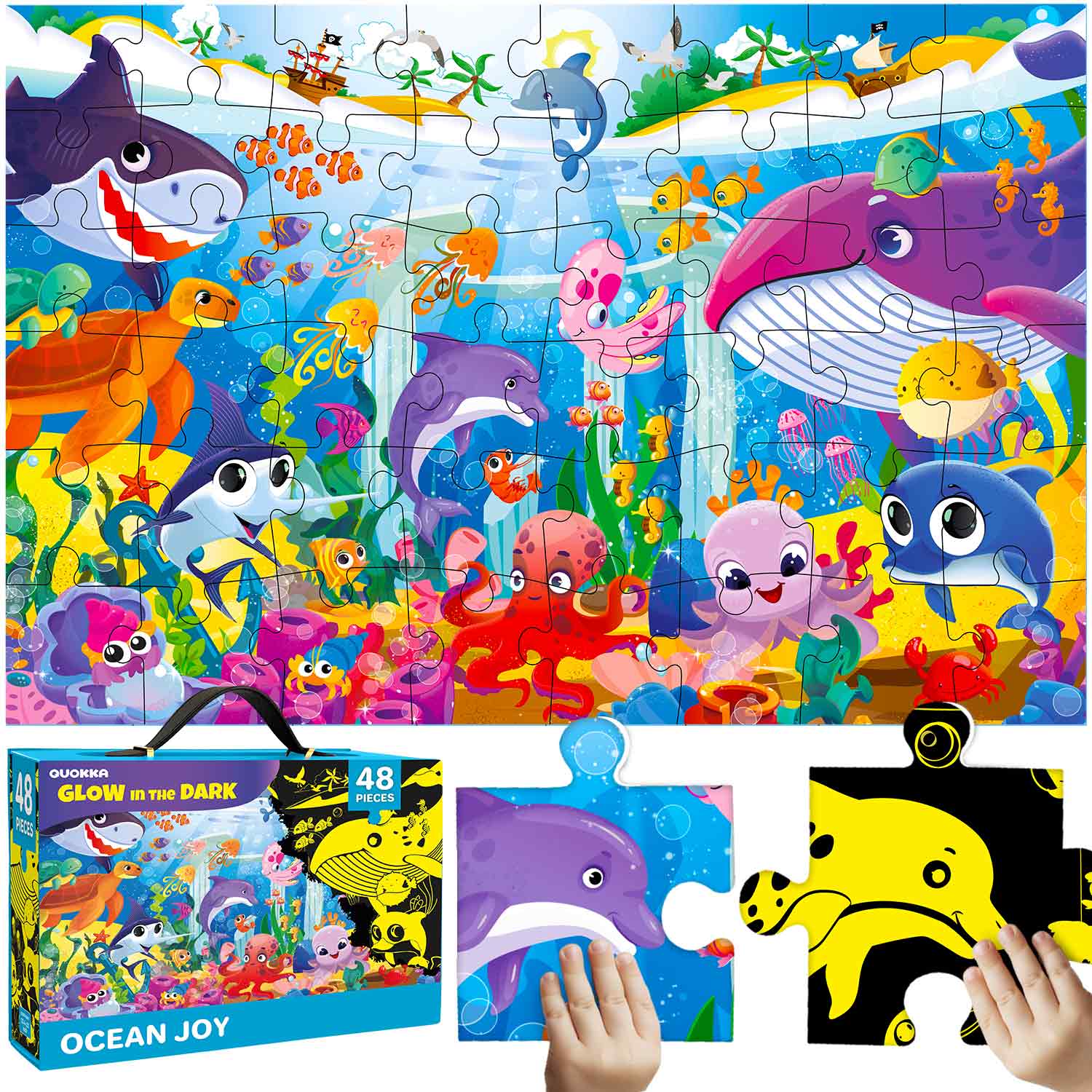 2x3 FT Giant Glow in Deep Sea Adventure