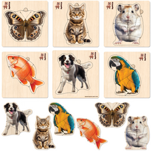 Load image into Gallery viewer, QUOKKA Realistic Wooden Puzzles for Toddlers 1-3 Year Old 
