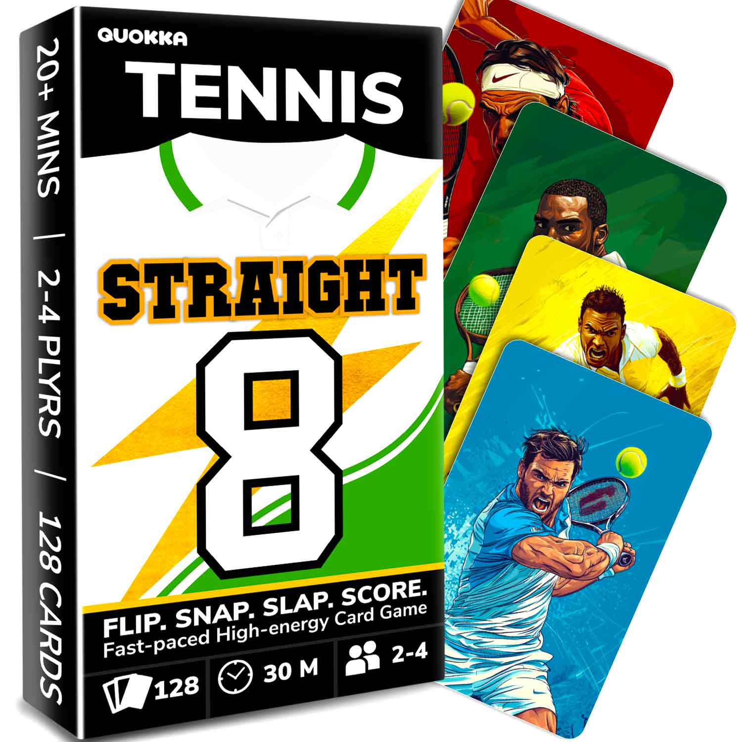 Fast-Paced Tennis Card Game for Kids & Adults