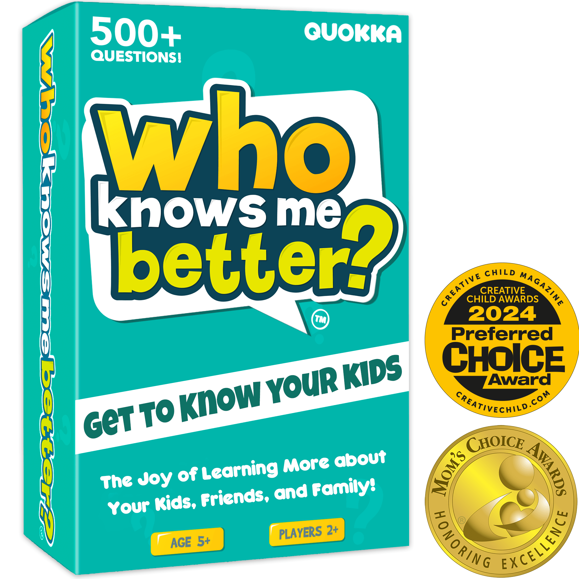 Who Knows Me Better Kids & Family Card Quiz Game