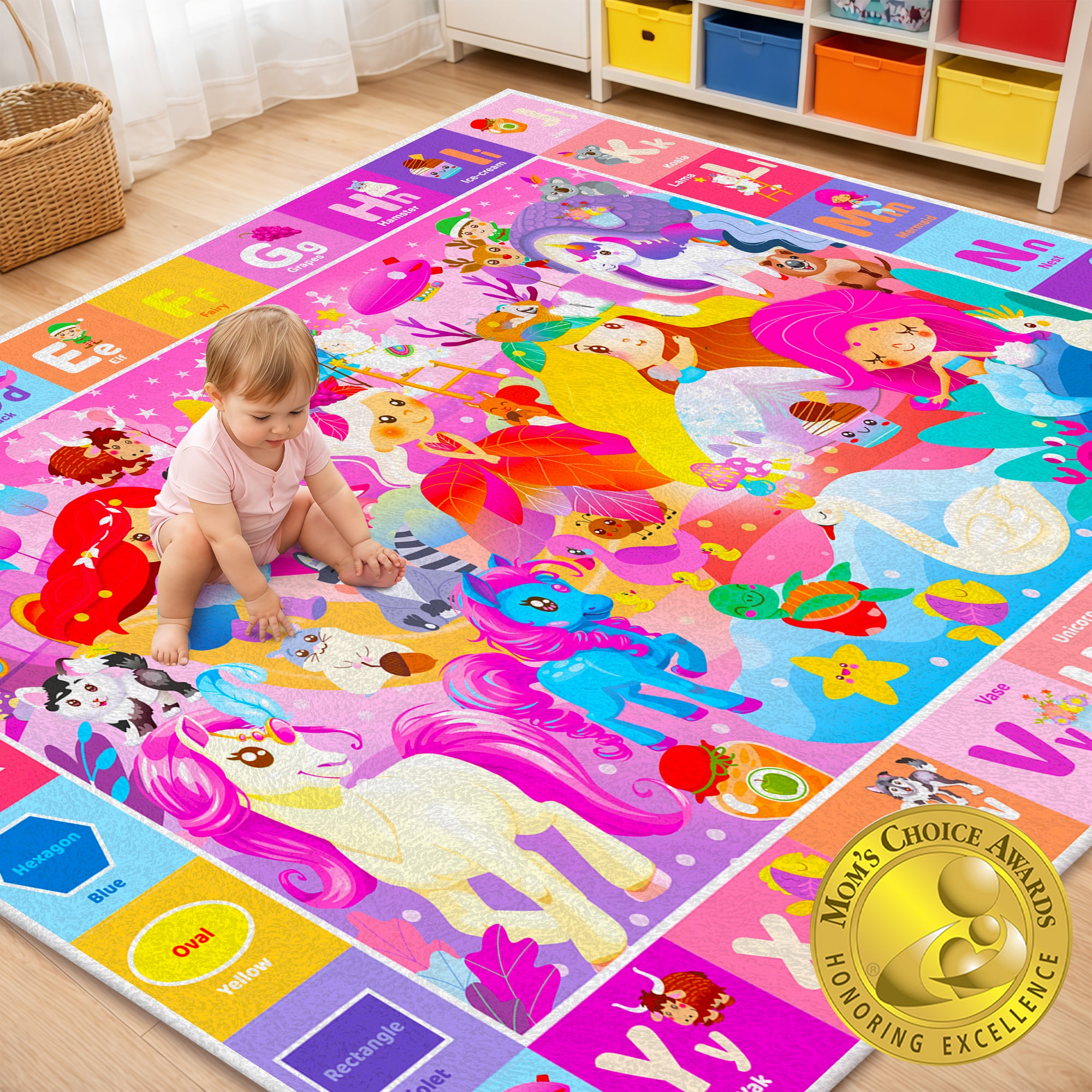 Baby Play Mat for Floor | Unicorn & Princess