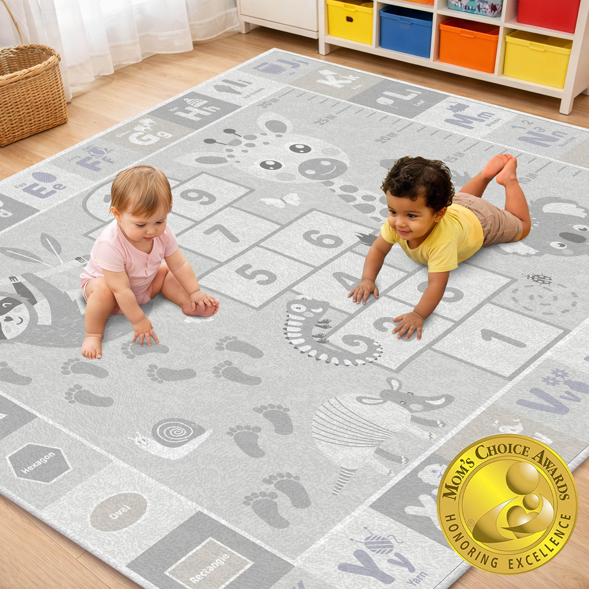Baby Play Mat for Floor - Super Soft Plush Surface for Toddlers