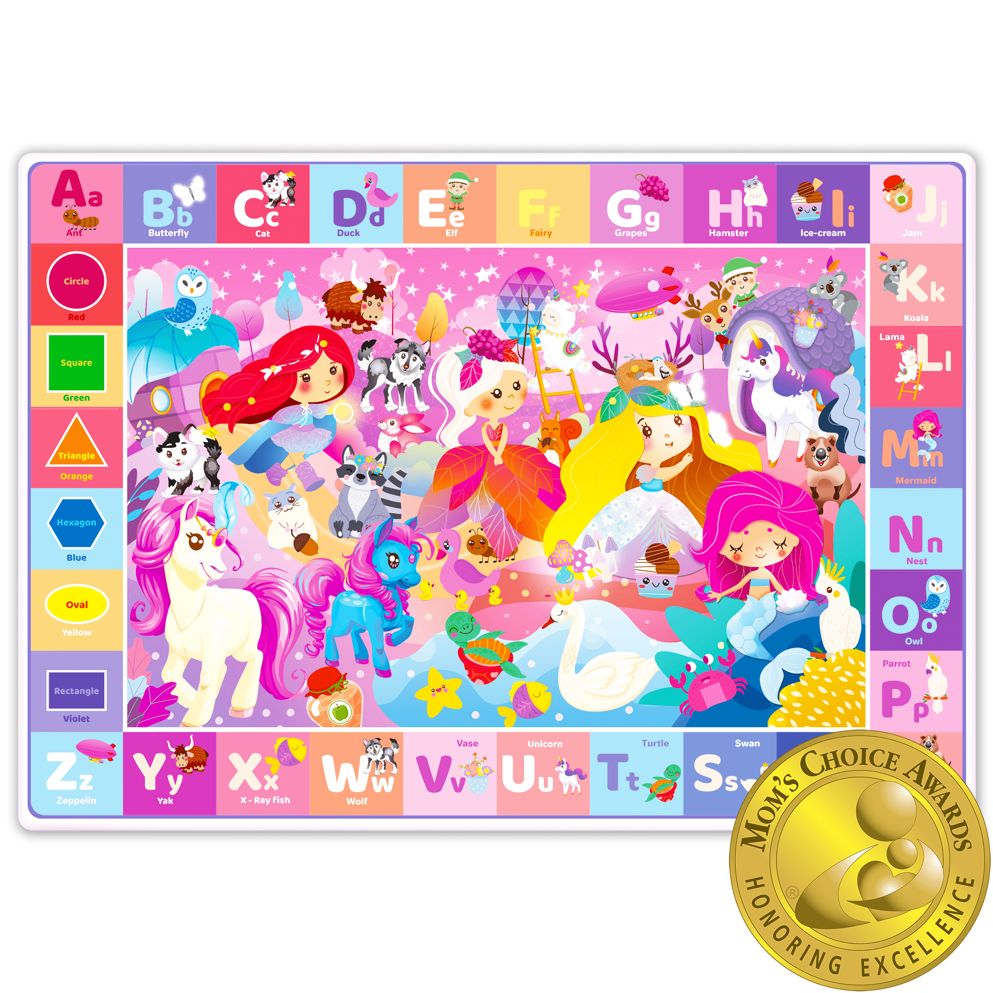 Plush ABC Playmat with Unicorn & Princess