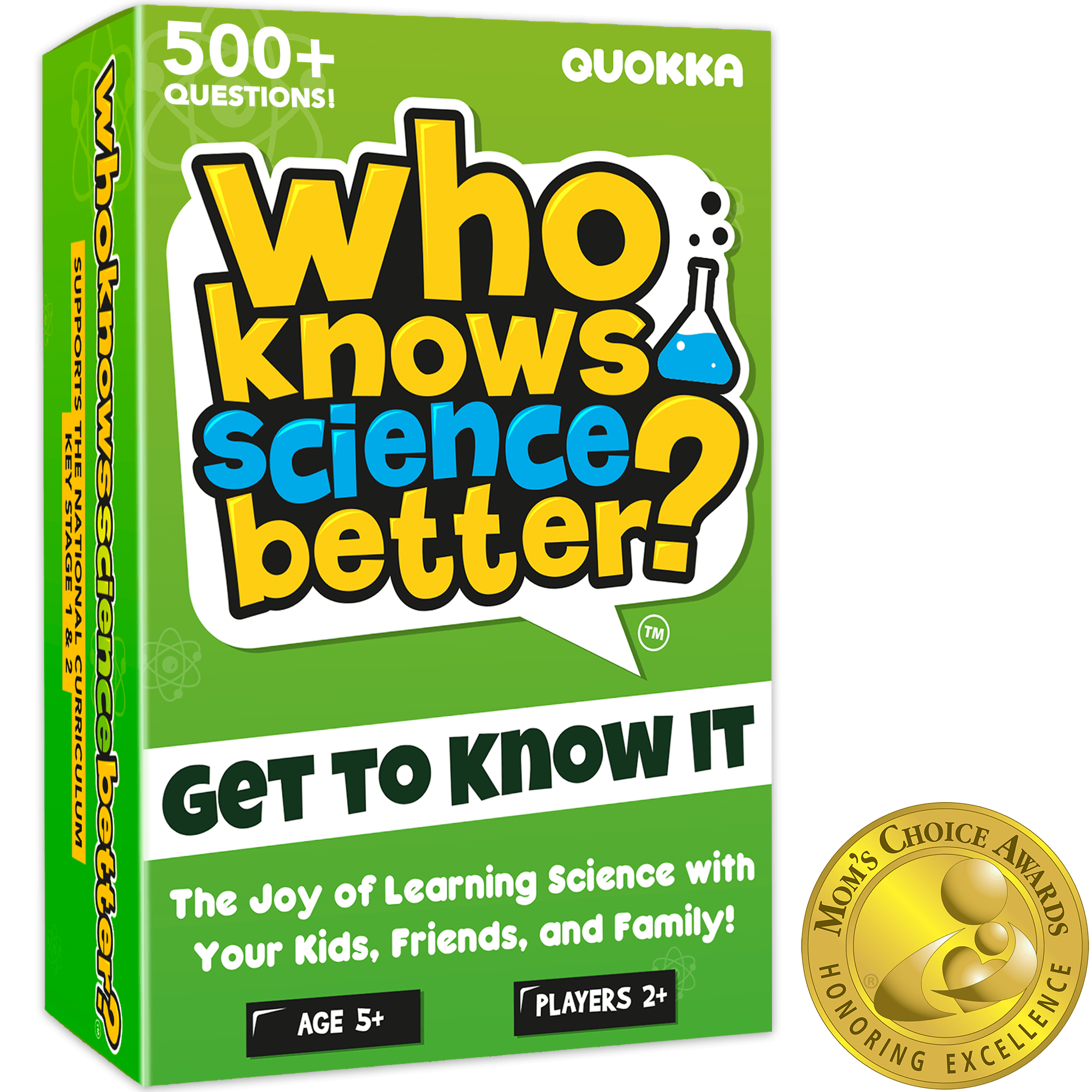 Who Knows Science Better Kids & Family Card Quiz Game