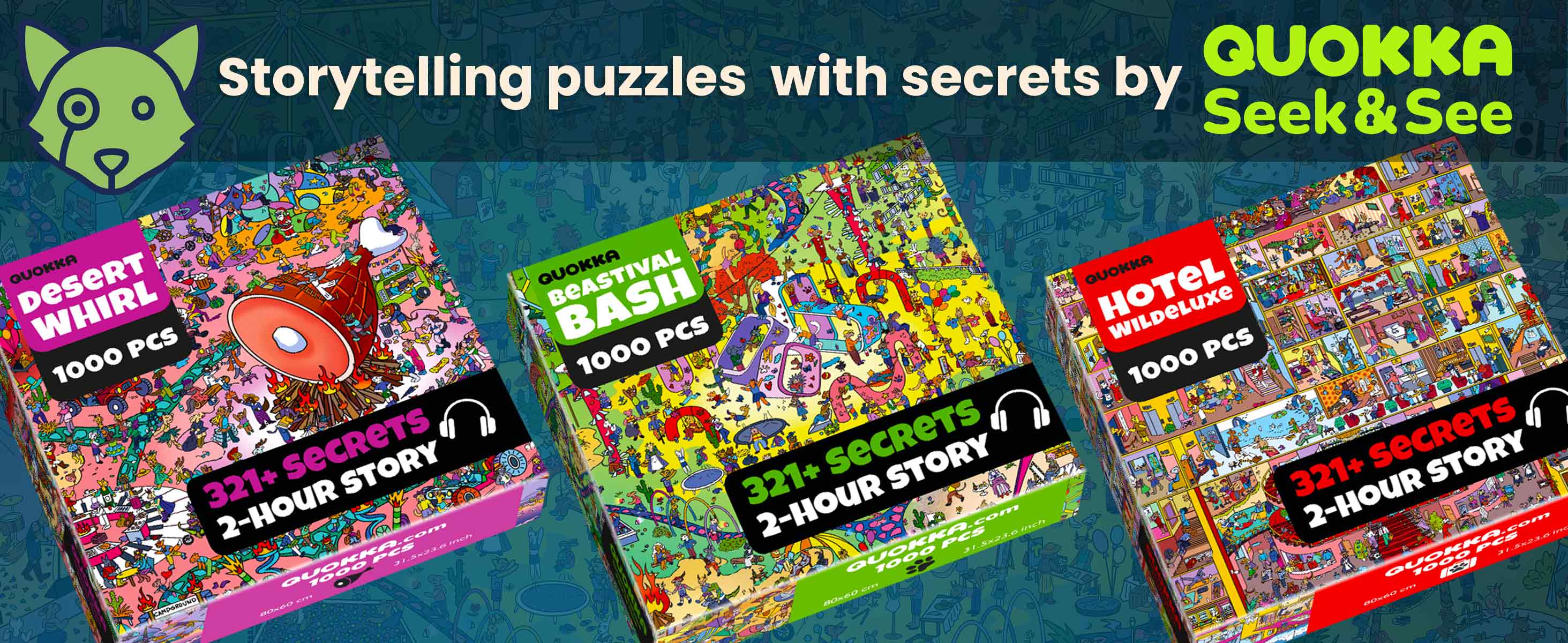 1000 Piece Puzzle for Adults and Teens – Animal Bash