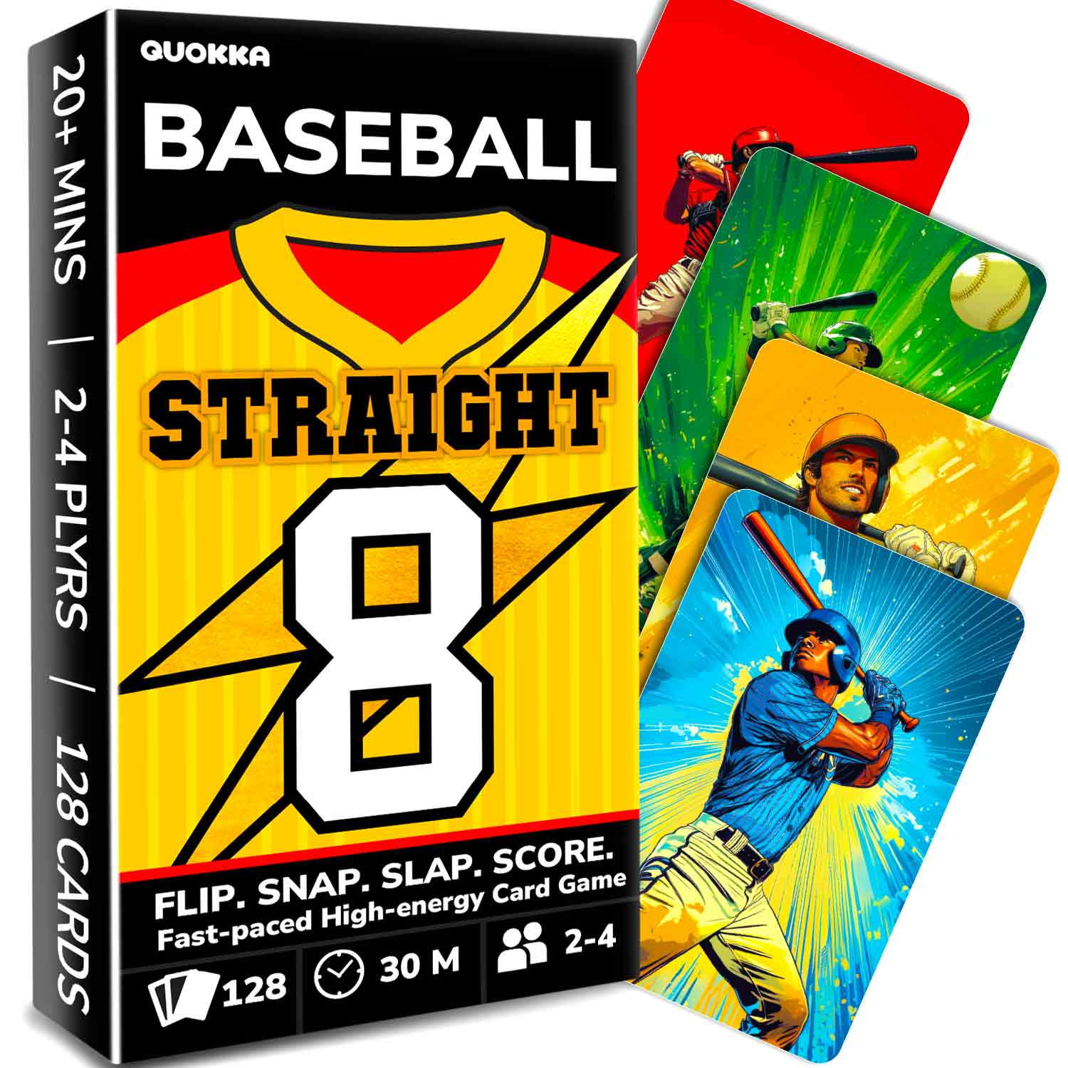 QUOKKA Fast-Paced Baseball Card Game for Kids & Adults