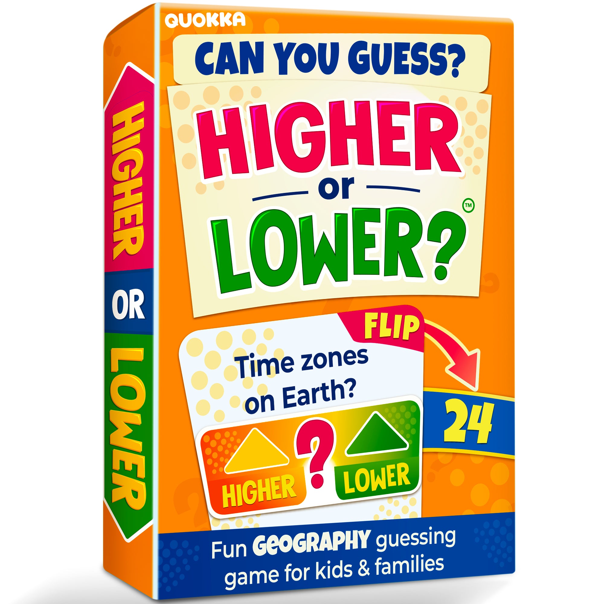 Higher or Lower Geography Family Board Game