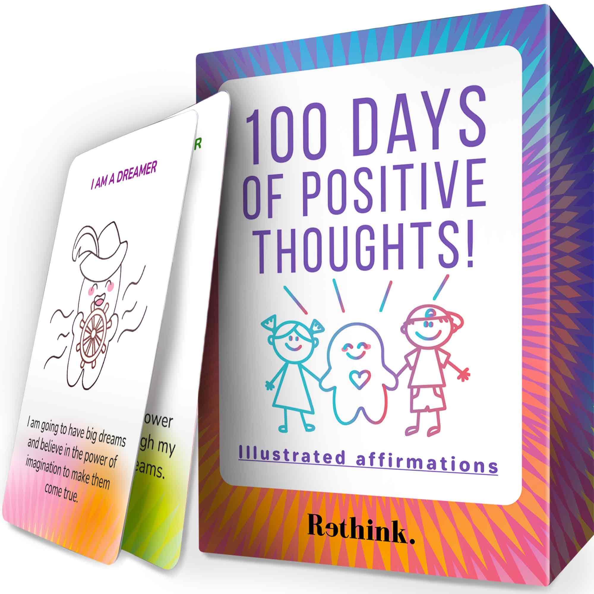 Rethink: 100 Affirmation Cards for Mental Health Kids