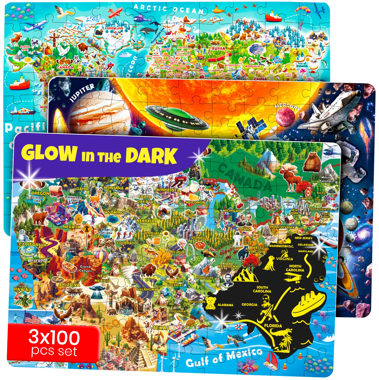 Glow-in-The-Dark Puzzles for Kids