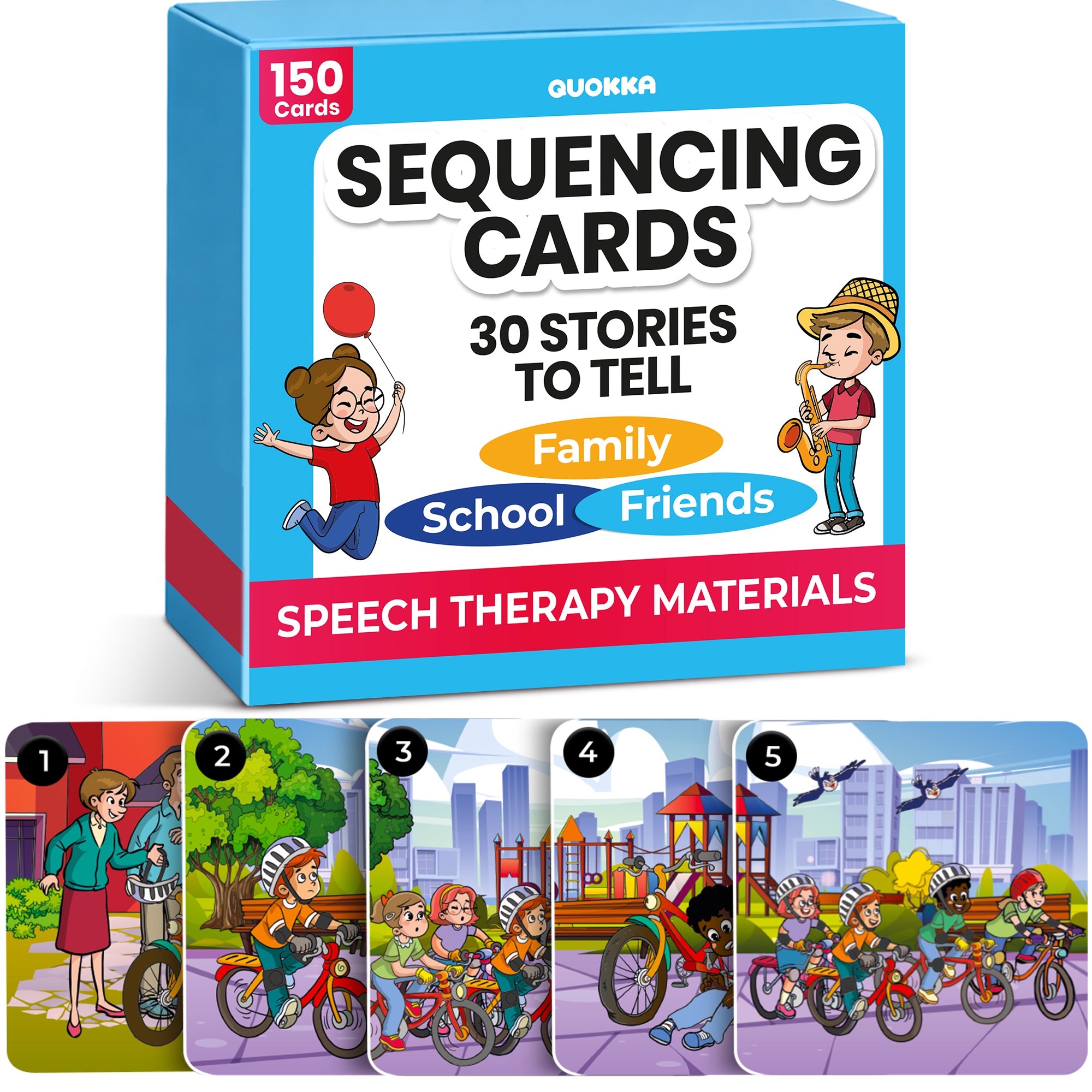 150 Story Sequence Cards for Toddlers | Autism Learning Toys