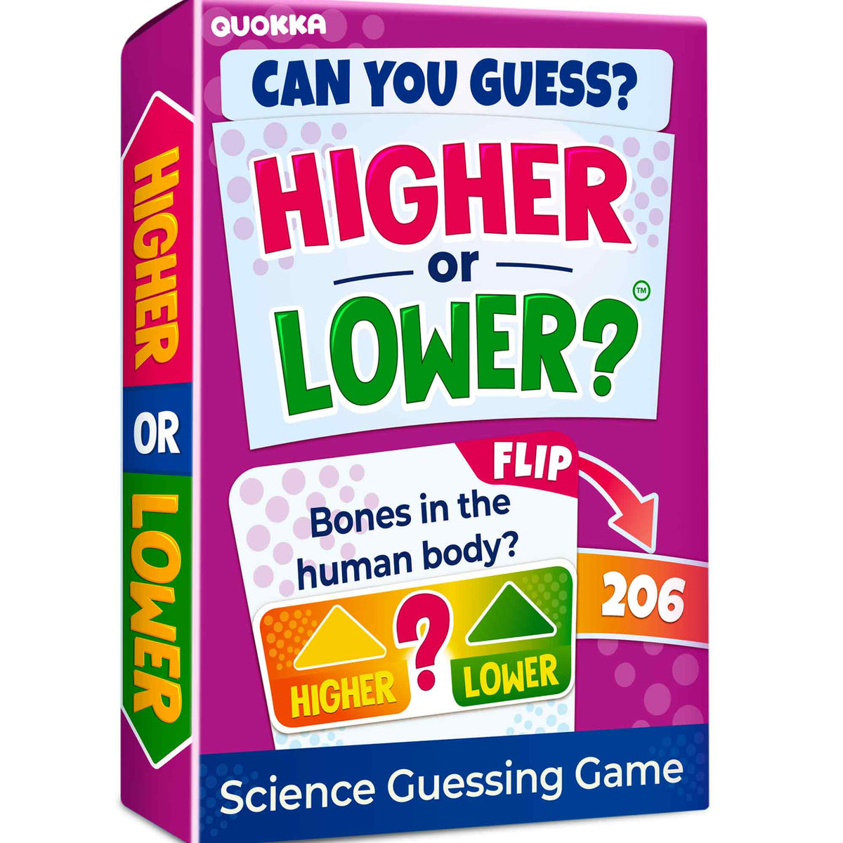 Board Game Higher or Lower Science | Family Card Game