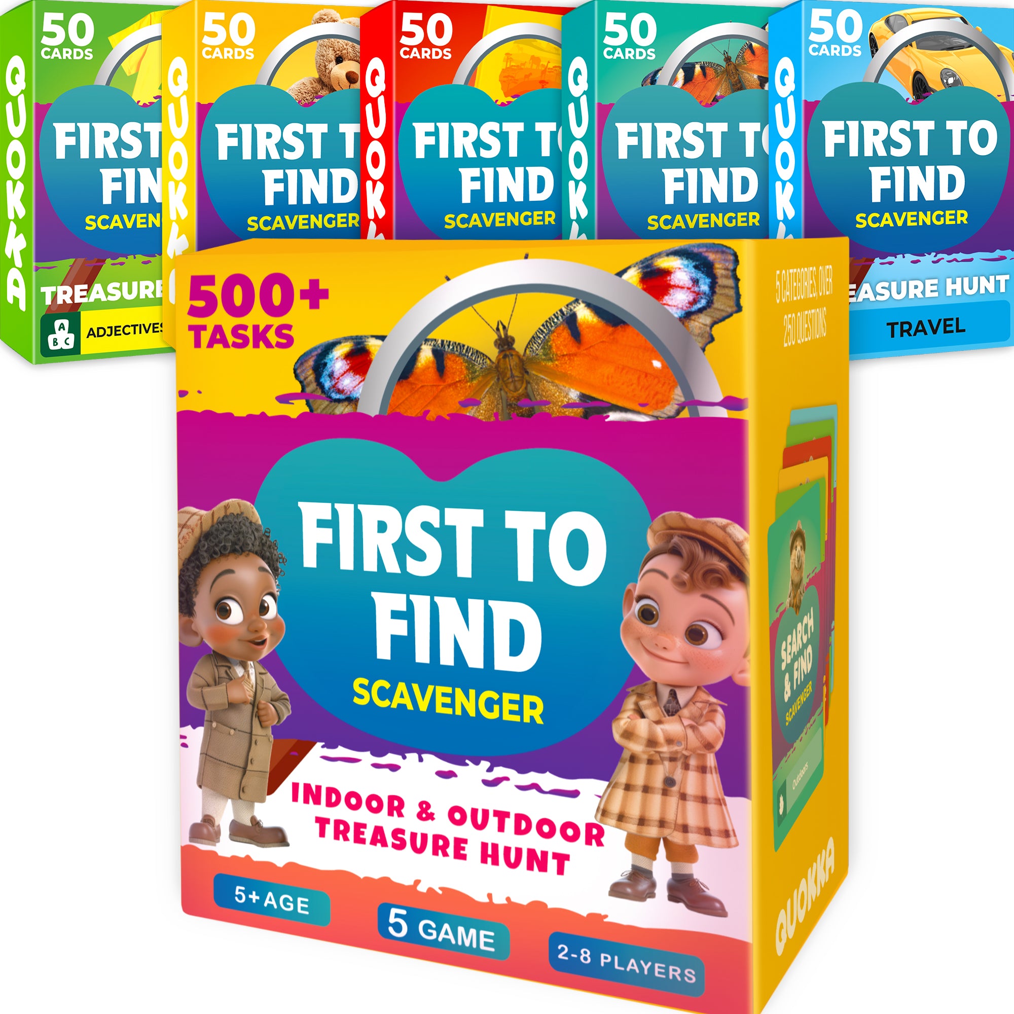 Scavenger Hunt Game 250 Cards for Kids | Indoor Outdoor Activities