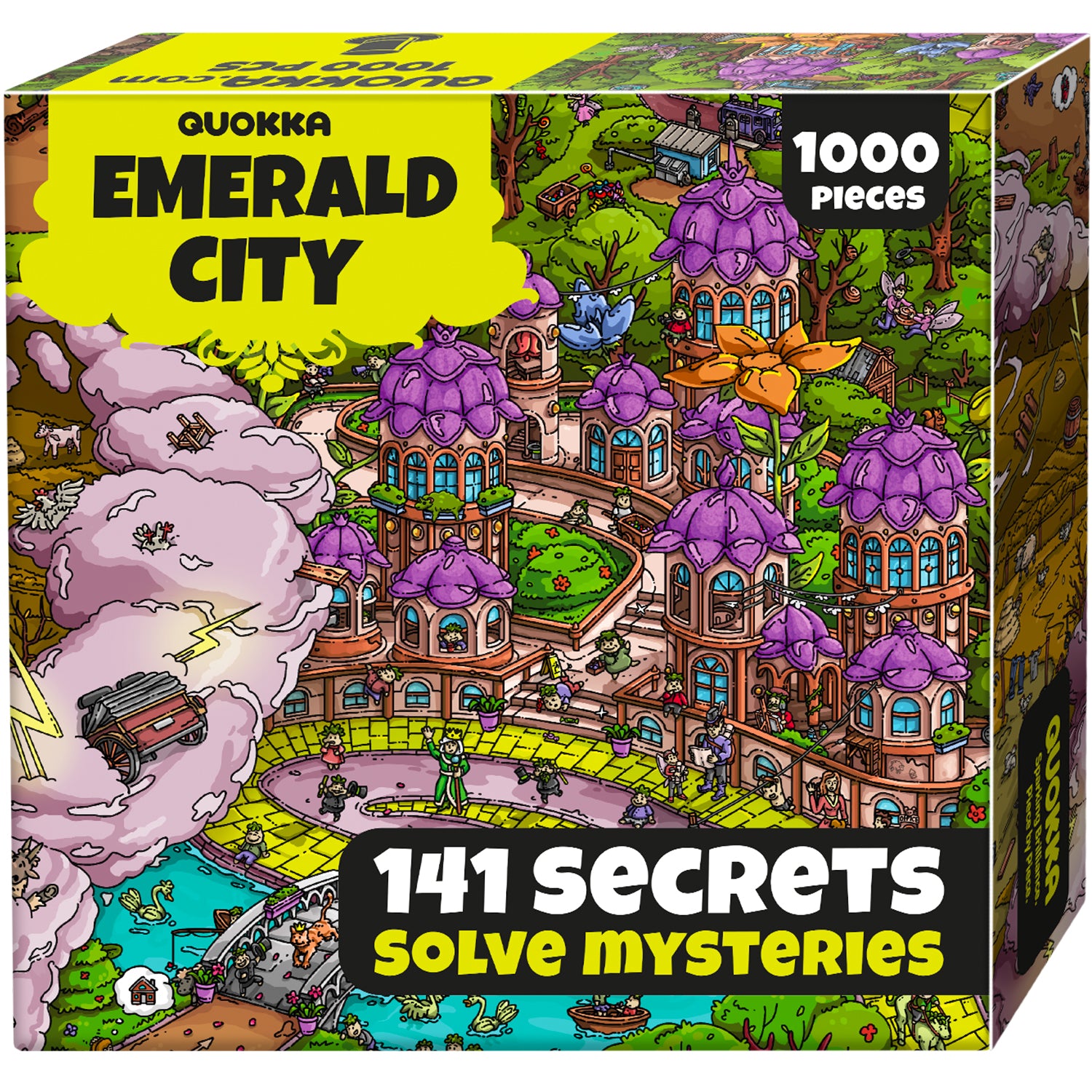 QUOKKA 1000 Pcs Puzzle for Adults with Hidden Tasks | Emerald Kingdom