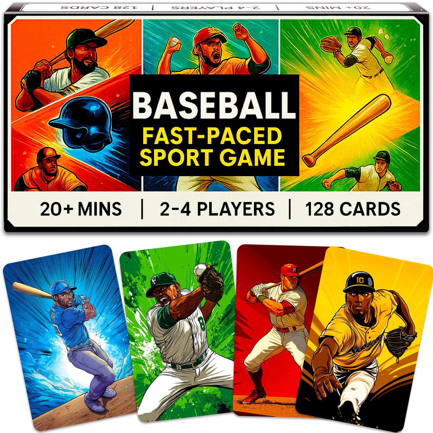Fast-Paced Baseball Card Game for Kids & Adults
