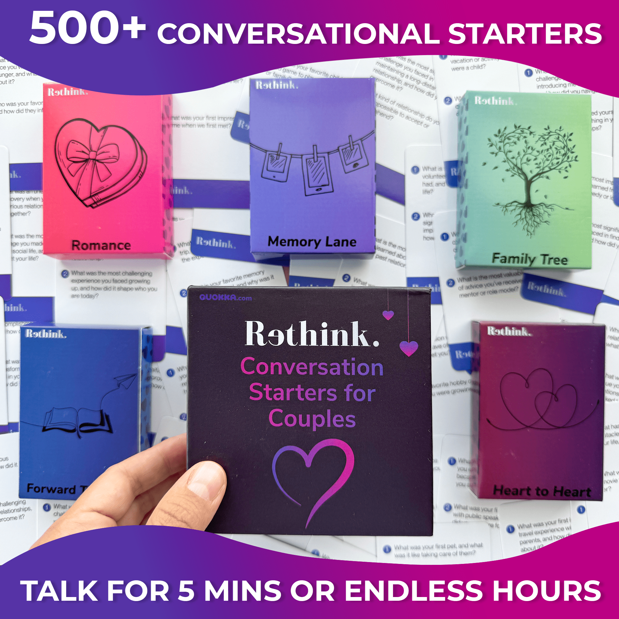 QUOKKA Rethink!: Conversation Starters for Couples Game