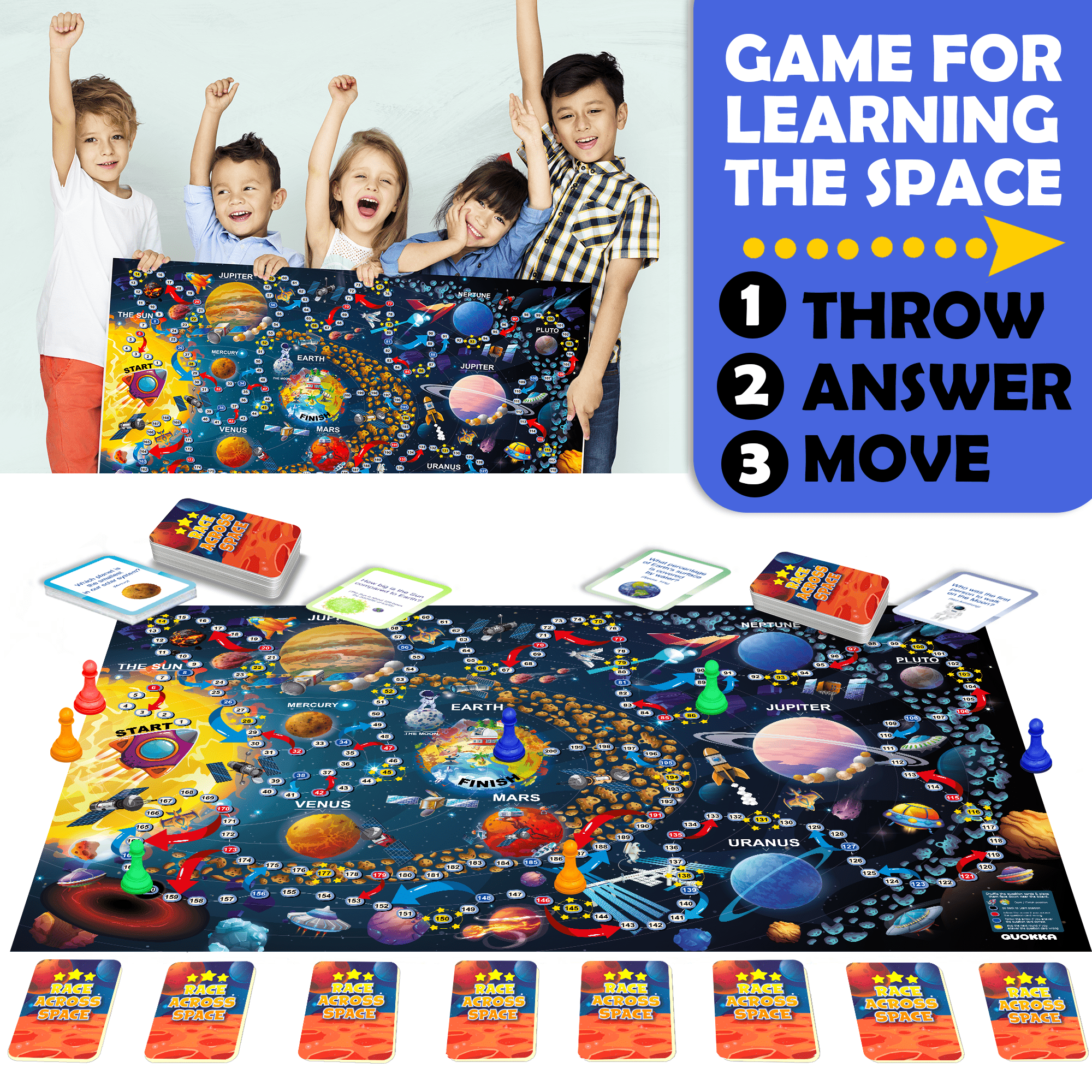 QUOKKA Space Board Game for Kids