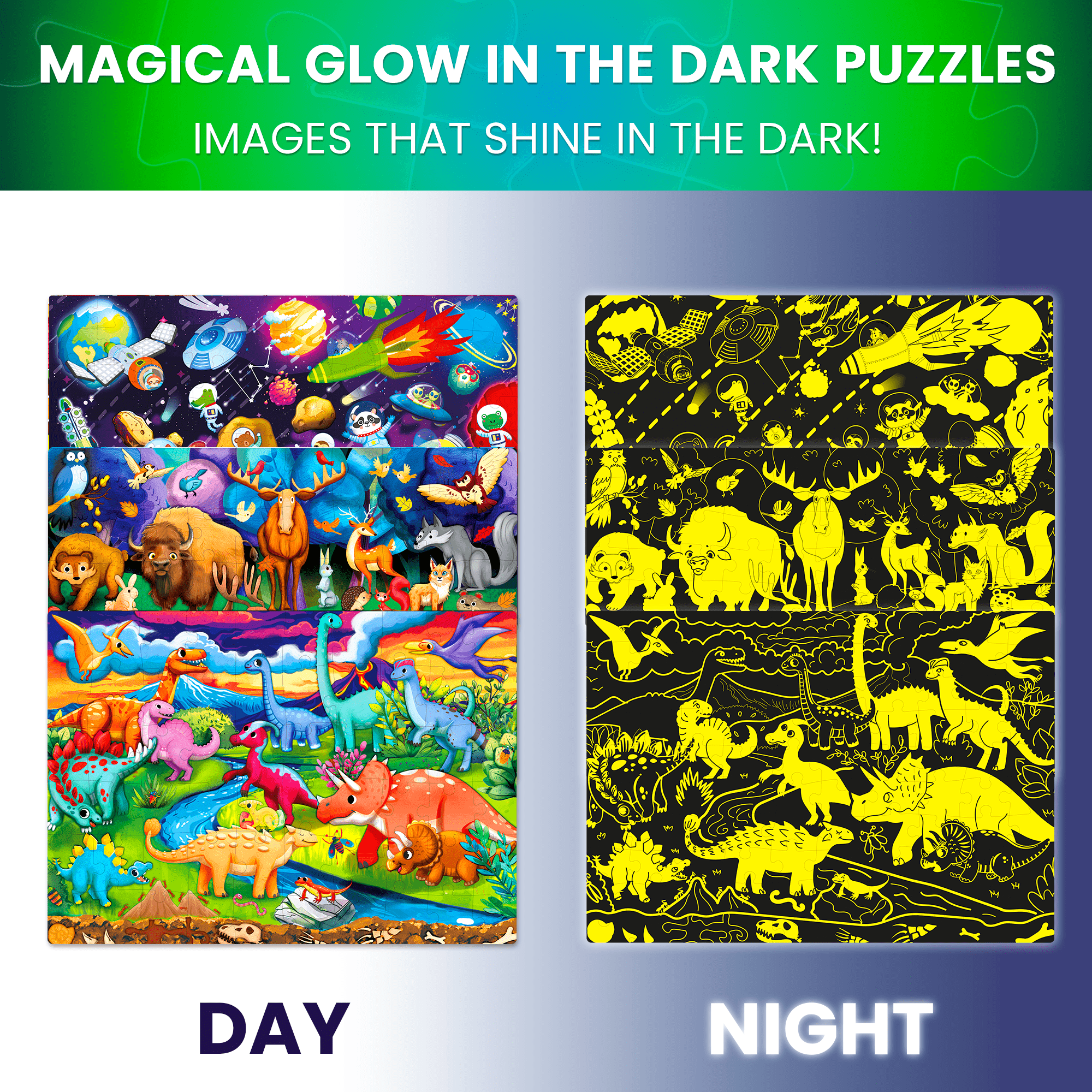 Glow-in-The-Dark Puzzles for Kids