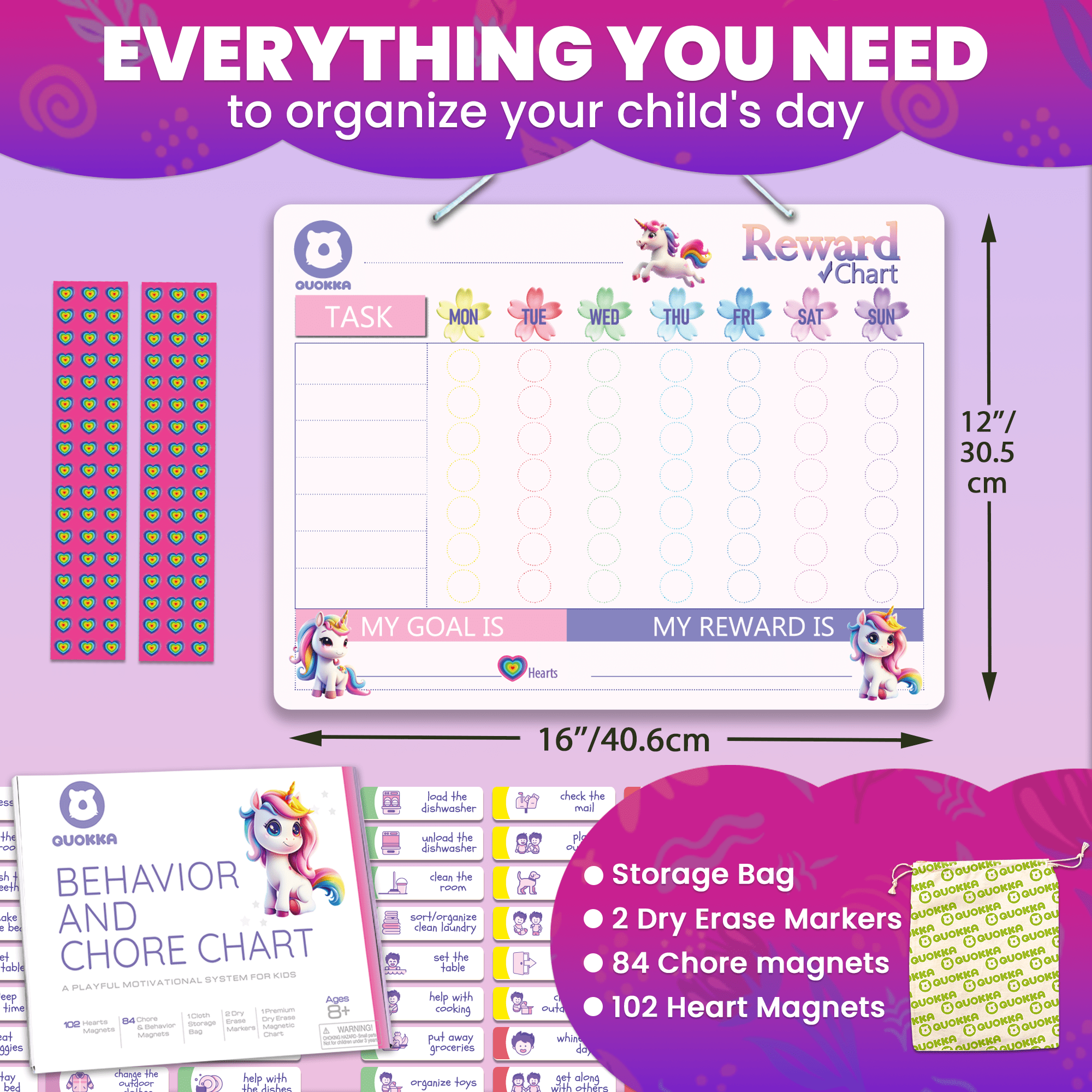 Magnets for Responsibility Chart for Kids