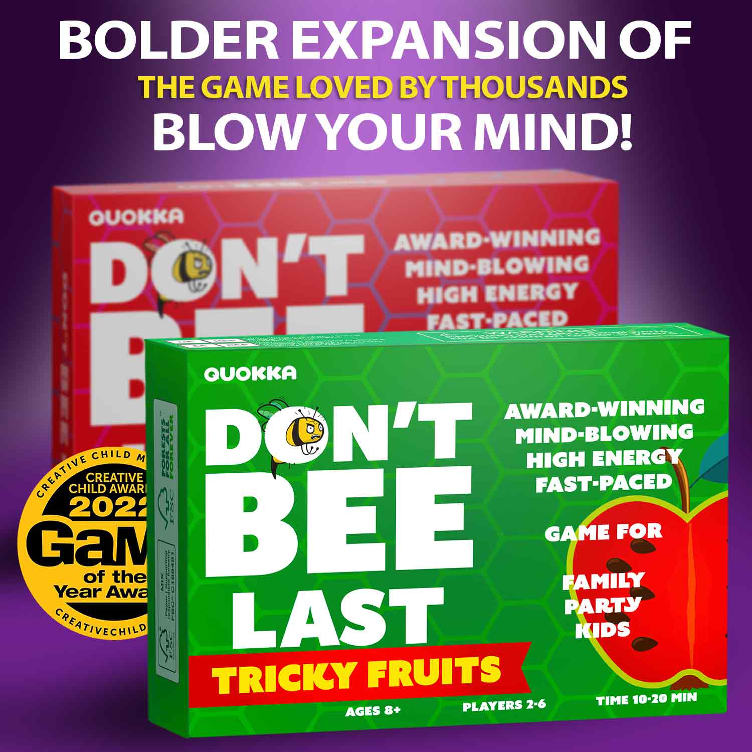 Don’t BEE Last Tricky Fruits | Family Board Game for Kids