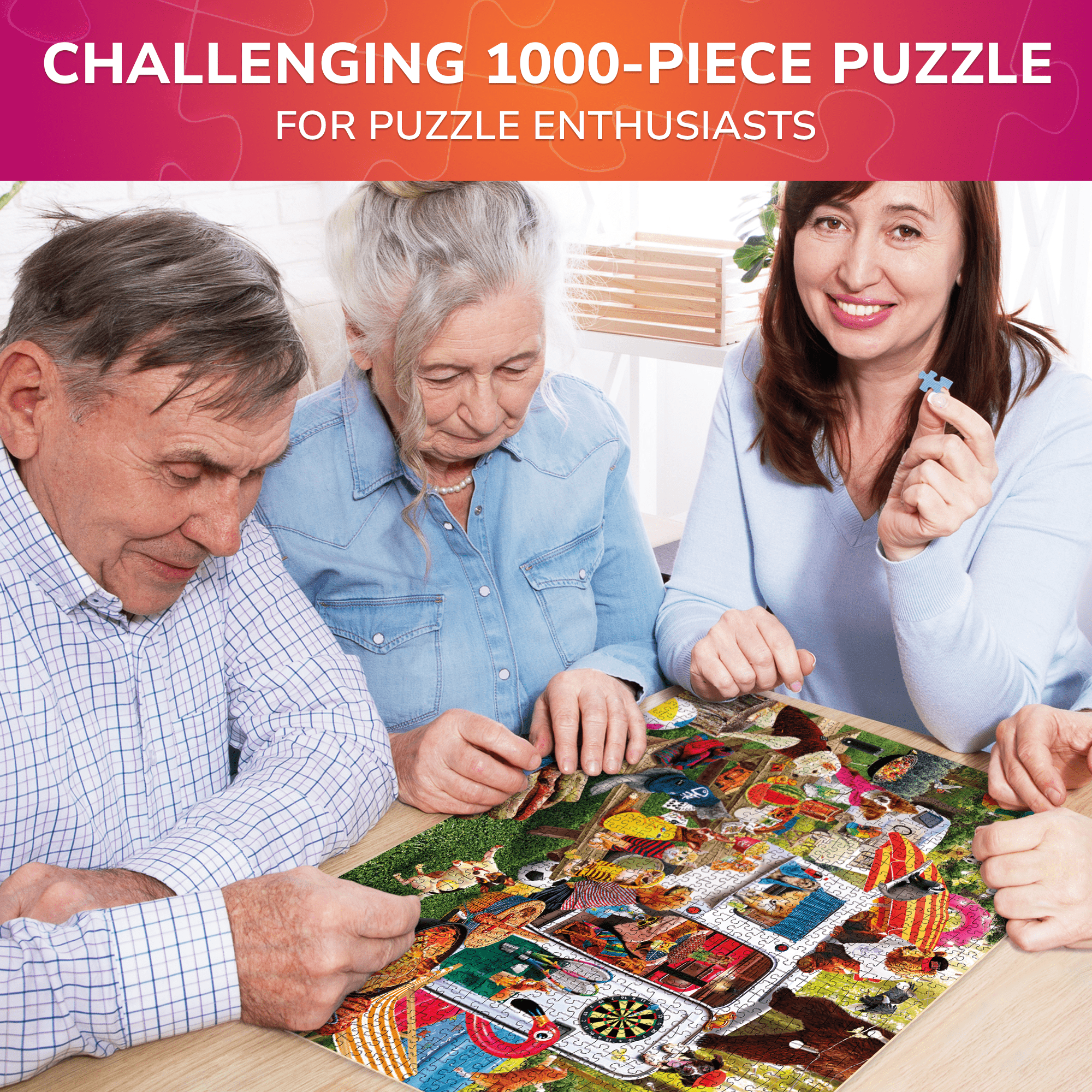 1000 Piece Unique Jigsaw Puzzle for Adults