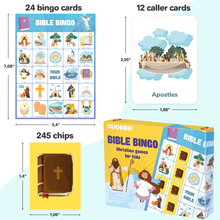 Load image into Gallery viewer, Board Bingo Game Bible Trivia for Family Noahs Ark Toy
