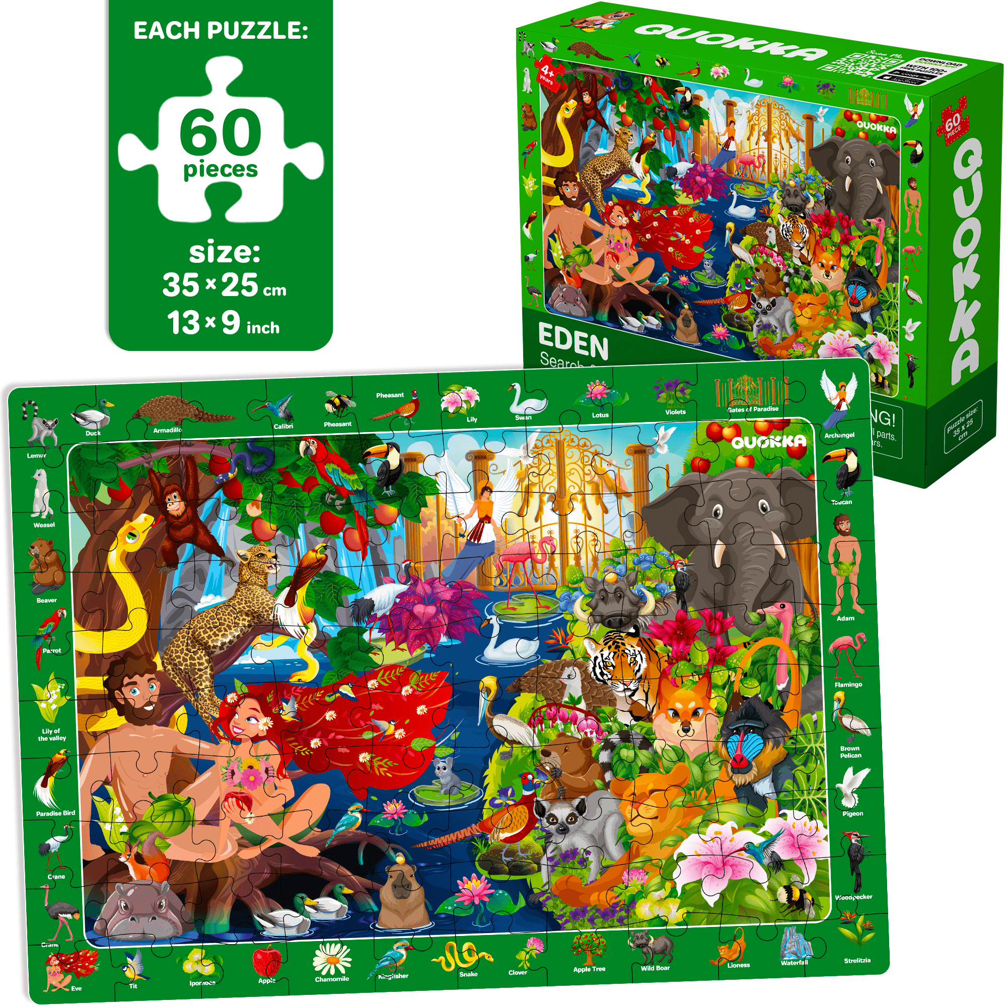  60 Piece Kids Puzzles