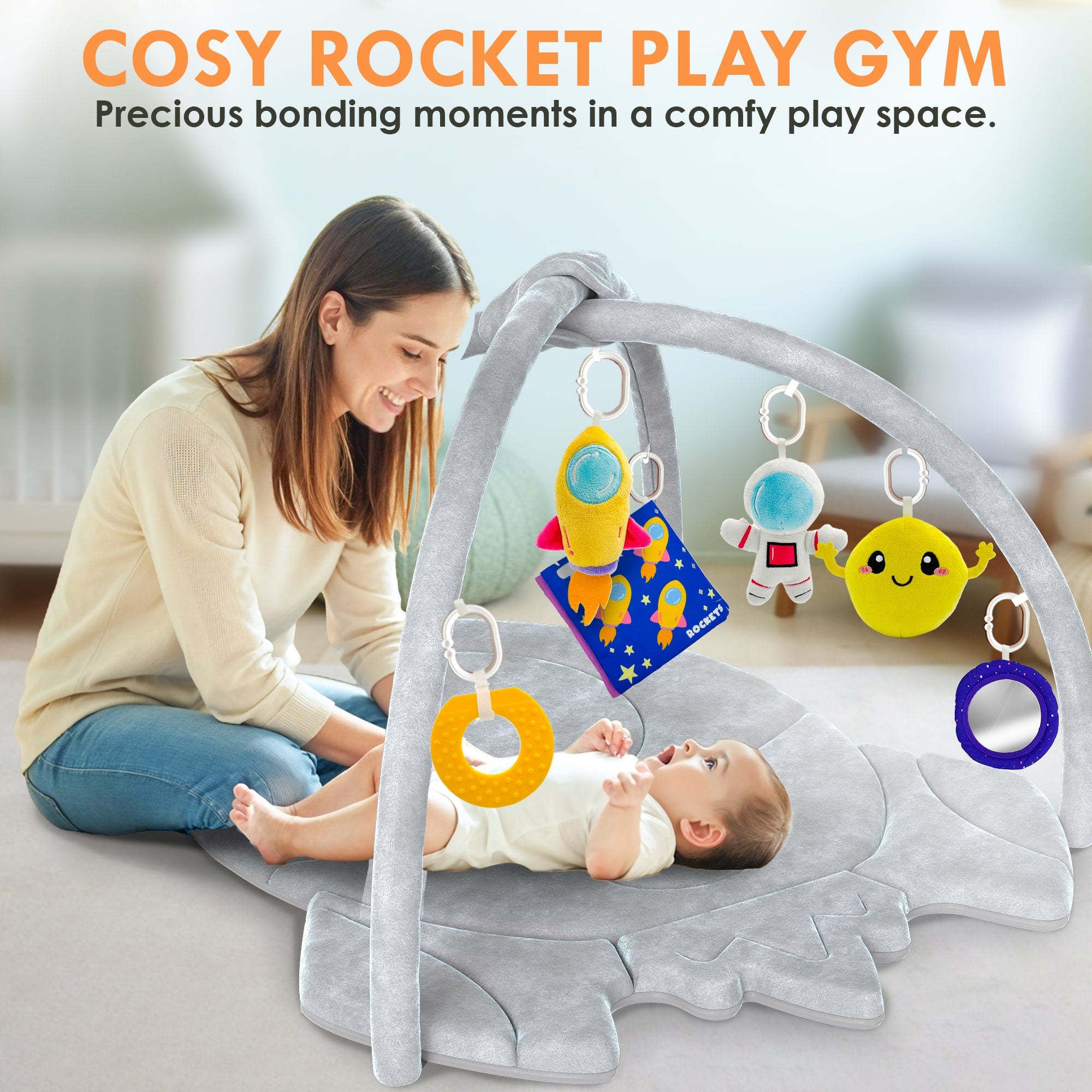 Padded Baby Gym Mat for Floor