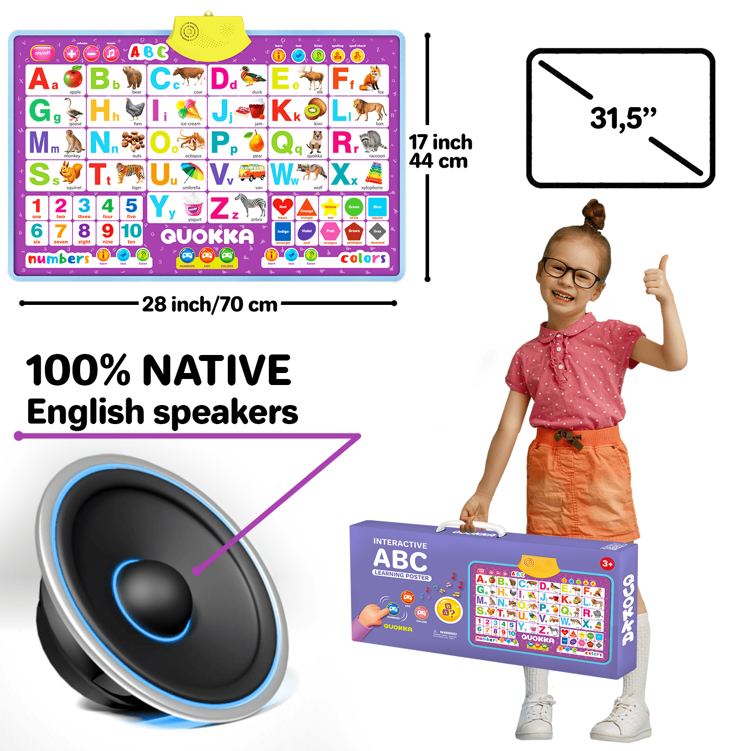 Alphabet Poster Preschool Learning Toy