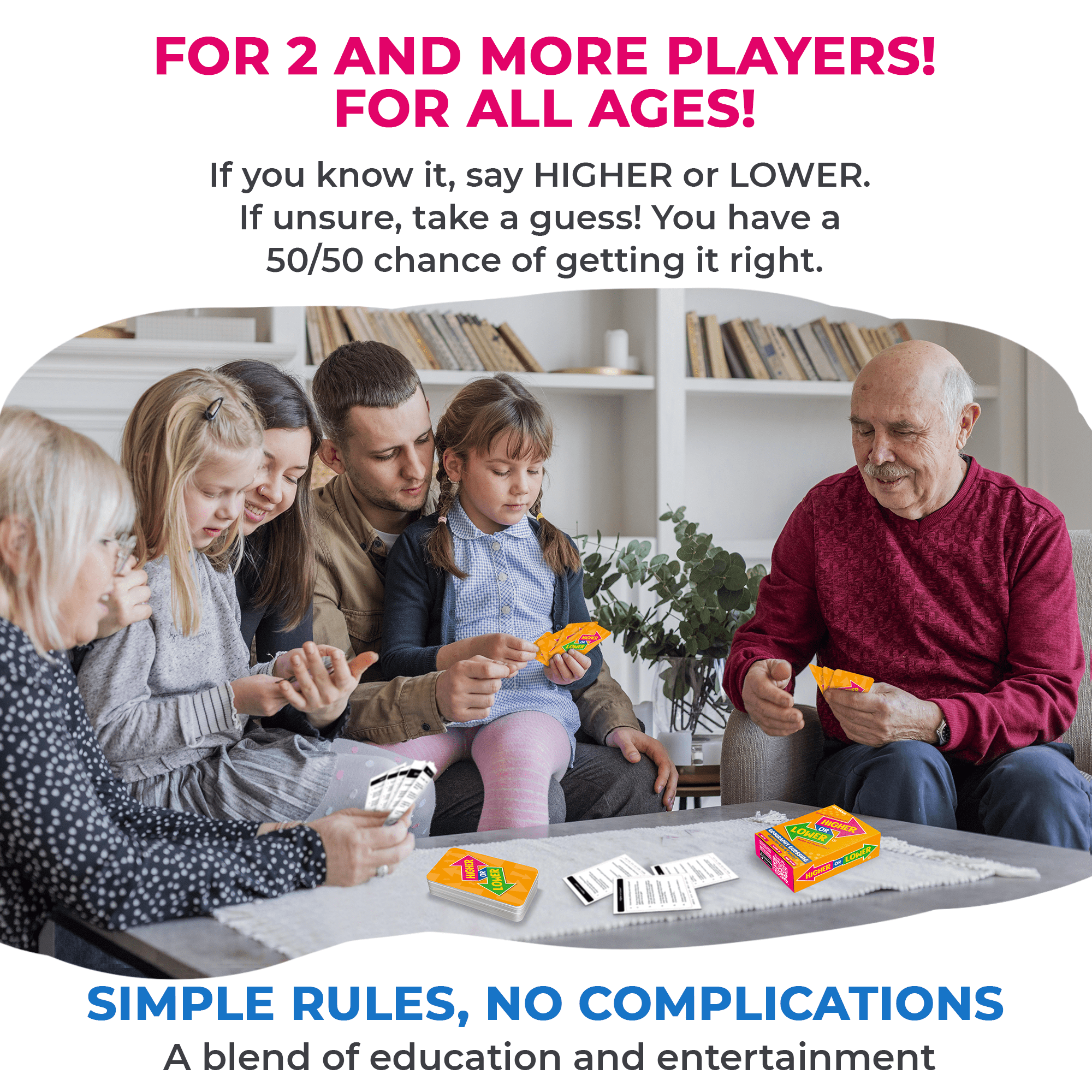 Family Card Game for Kids and Adults