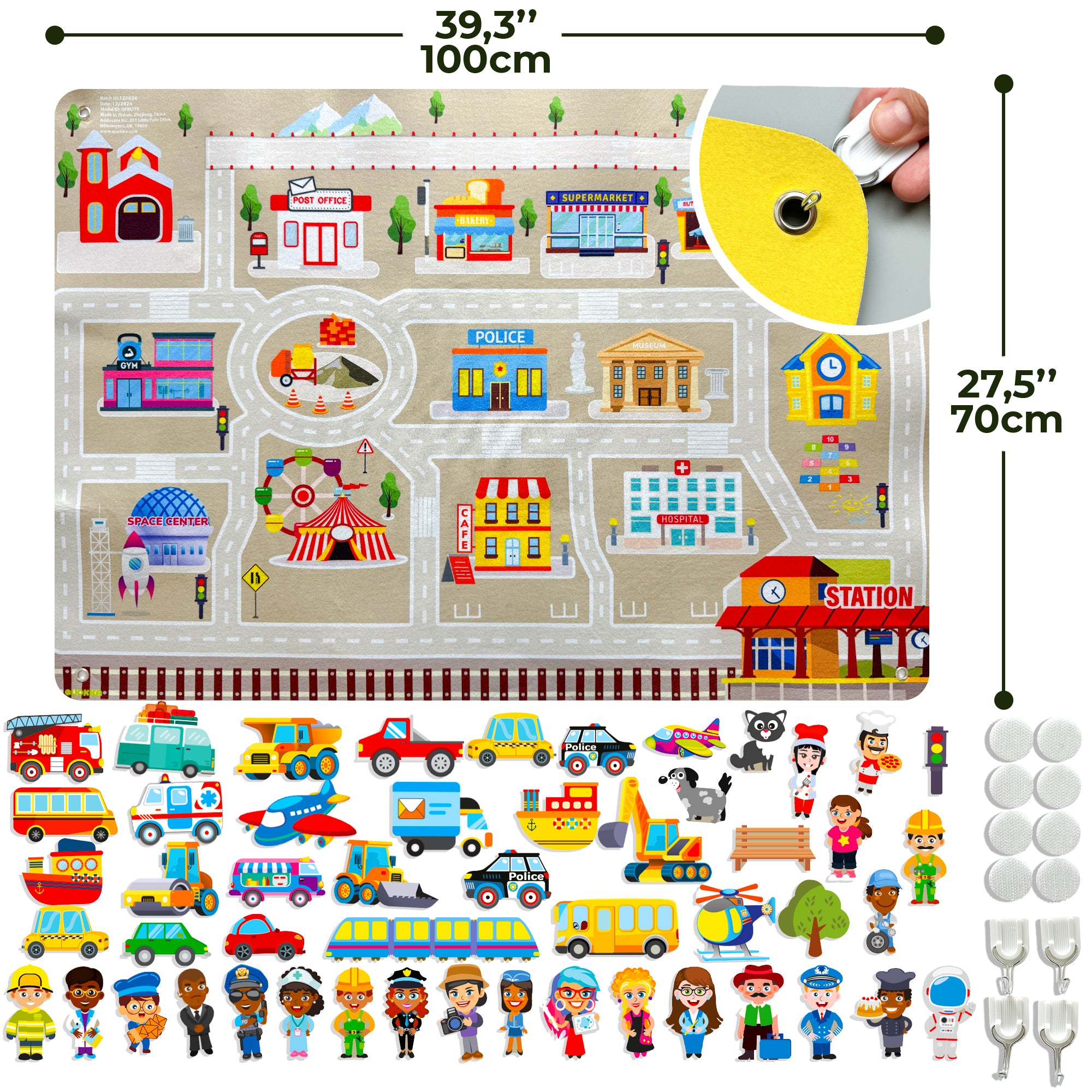 Felt Board City for Kids | Educational Flannel Toy