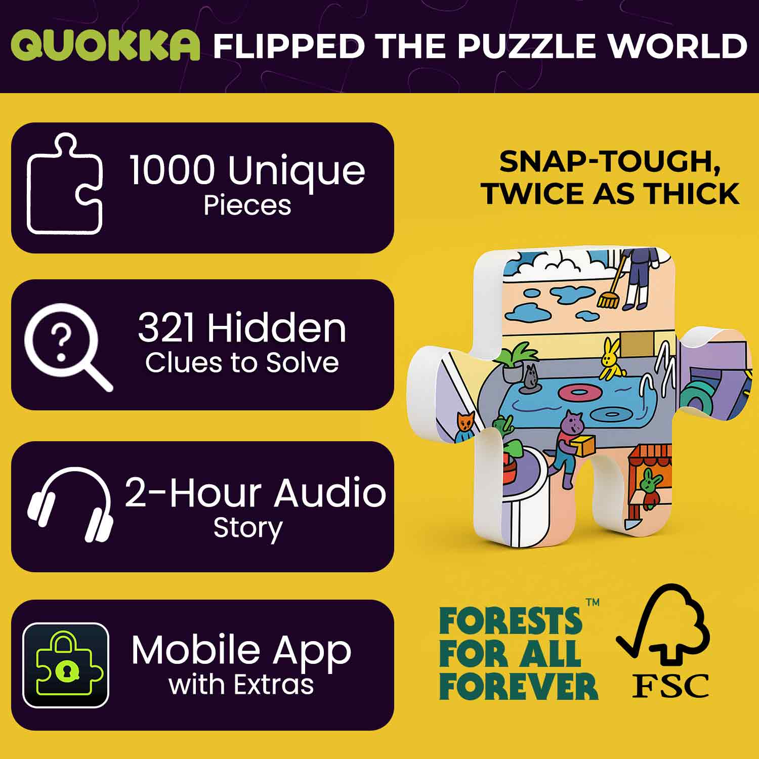 kazuccaページです QUOKKA 1000-Pcs Cruise Vistas Puzzle | Premium Jigsaw for Adults