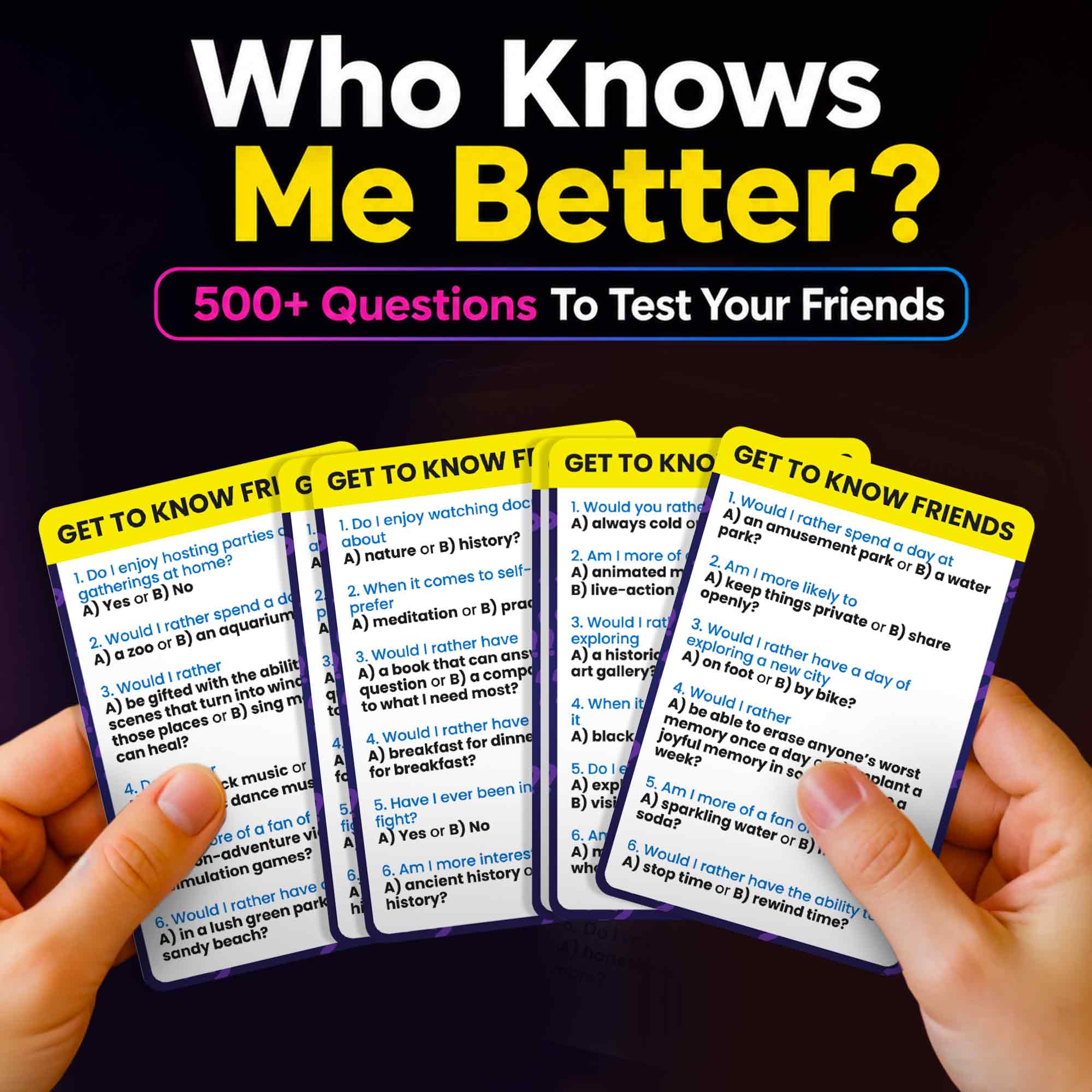 Trivia Game Who Knows Me Better Classic | Friends & Family