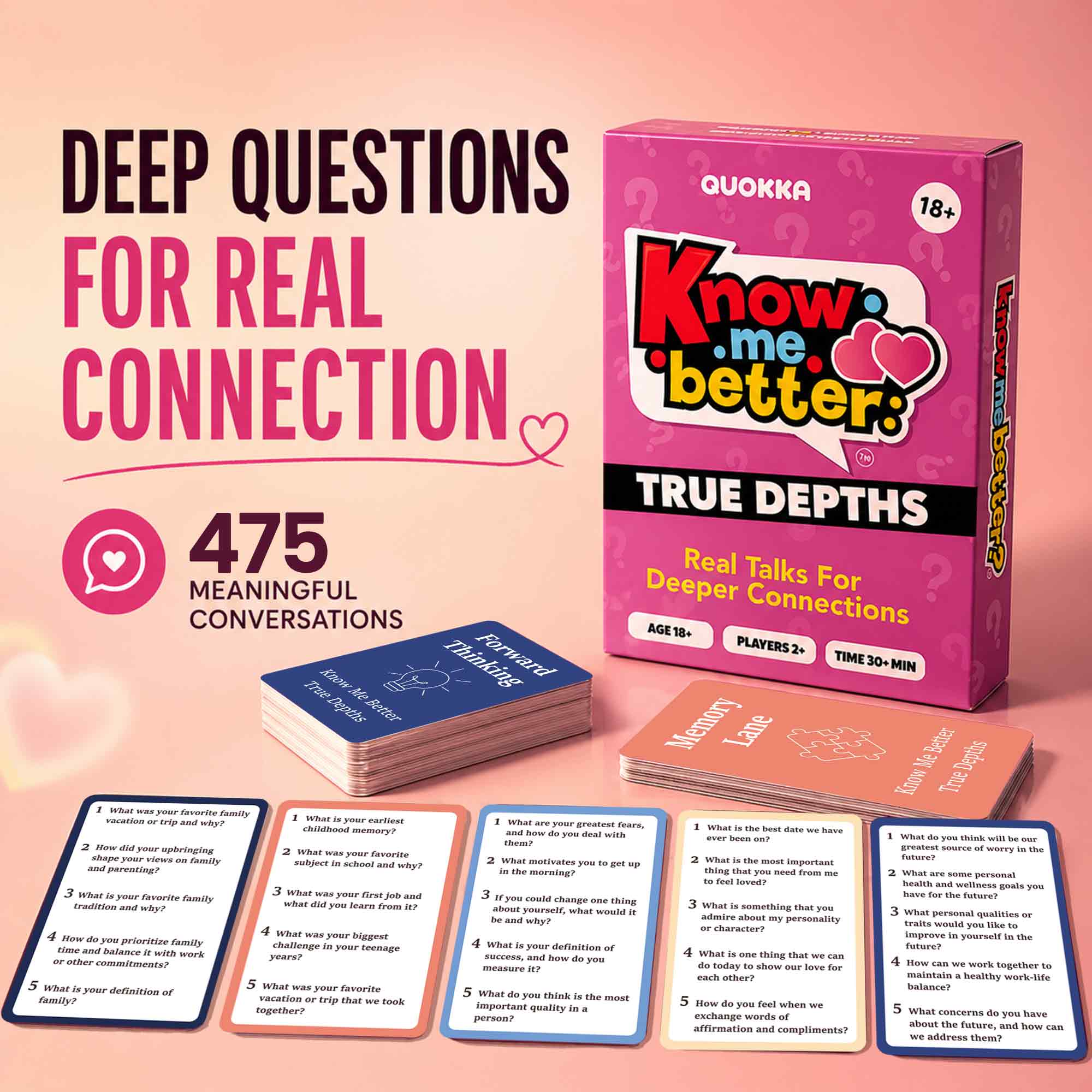 Couples Card Game True Depths – Deep Conversation Starter