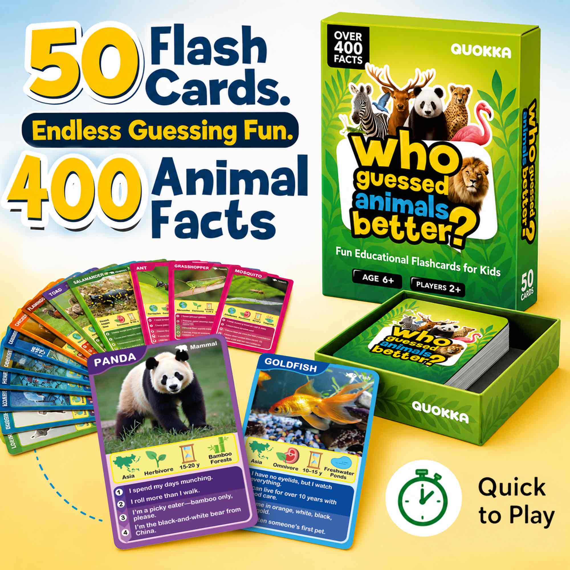 Educational Game for Kids - Who Guess It Better: Animals Vol. 2