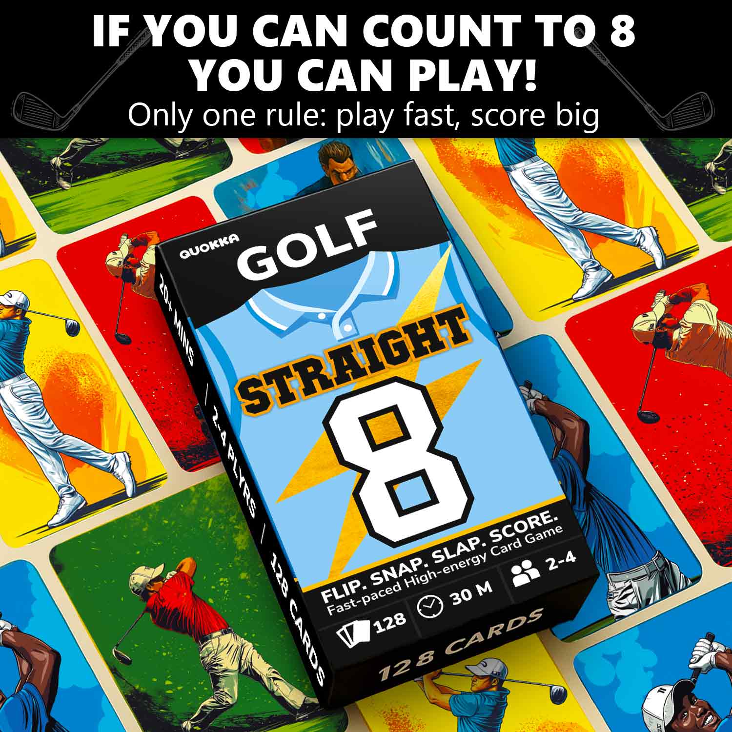 Fast-Paced Golf Card Game for Kids & Adults