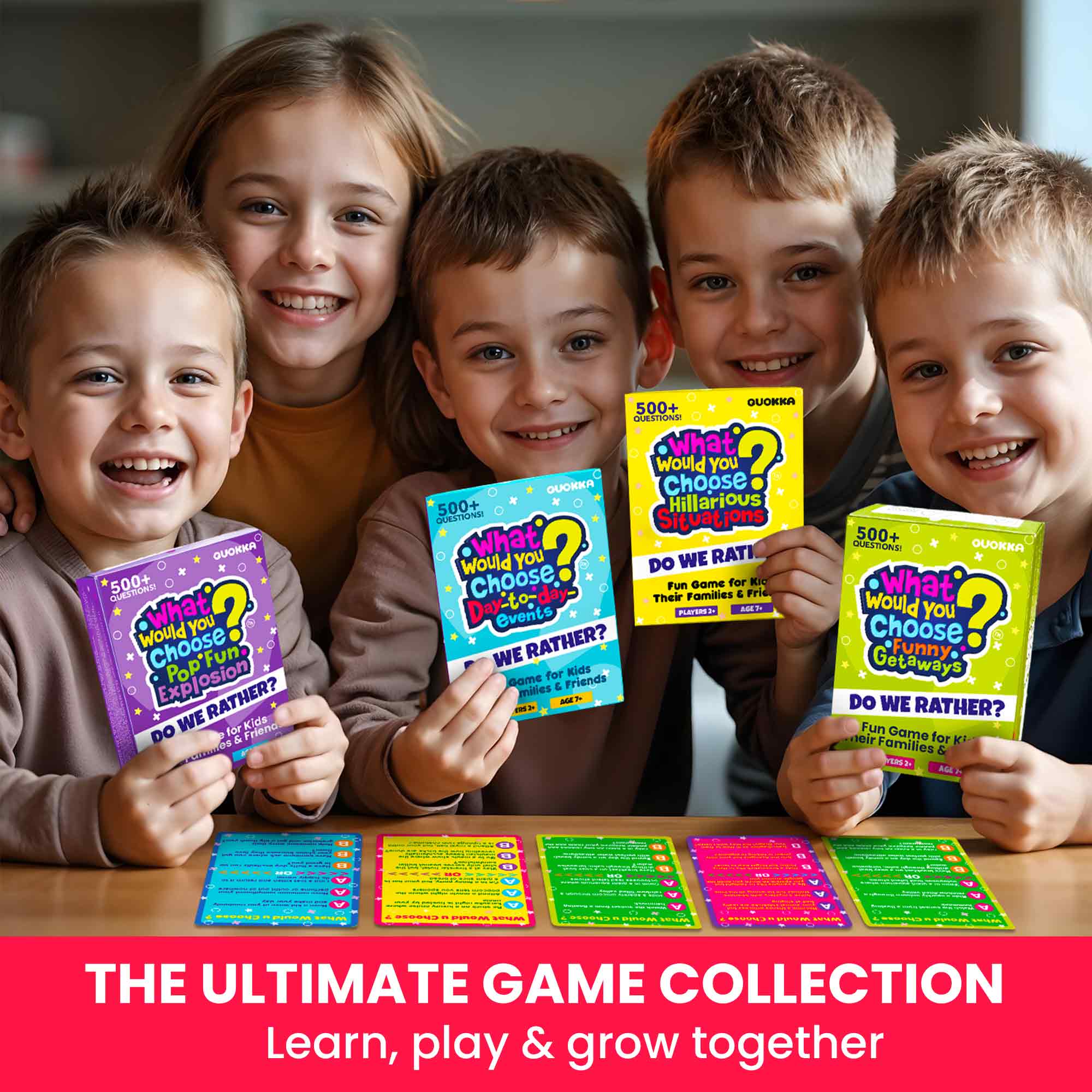 4 Set Card Game What Would You Choose?  for Kids & Family
