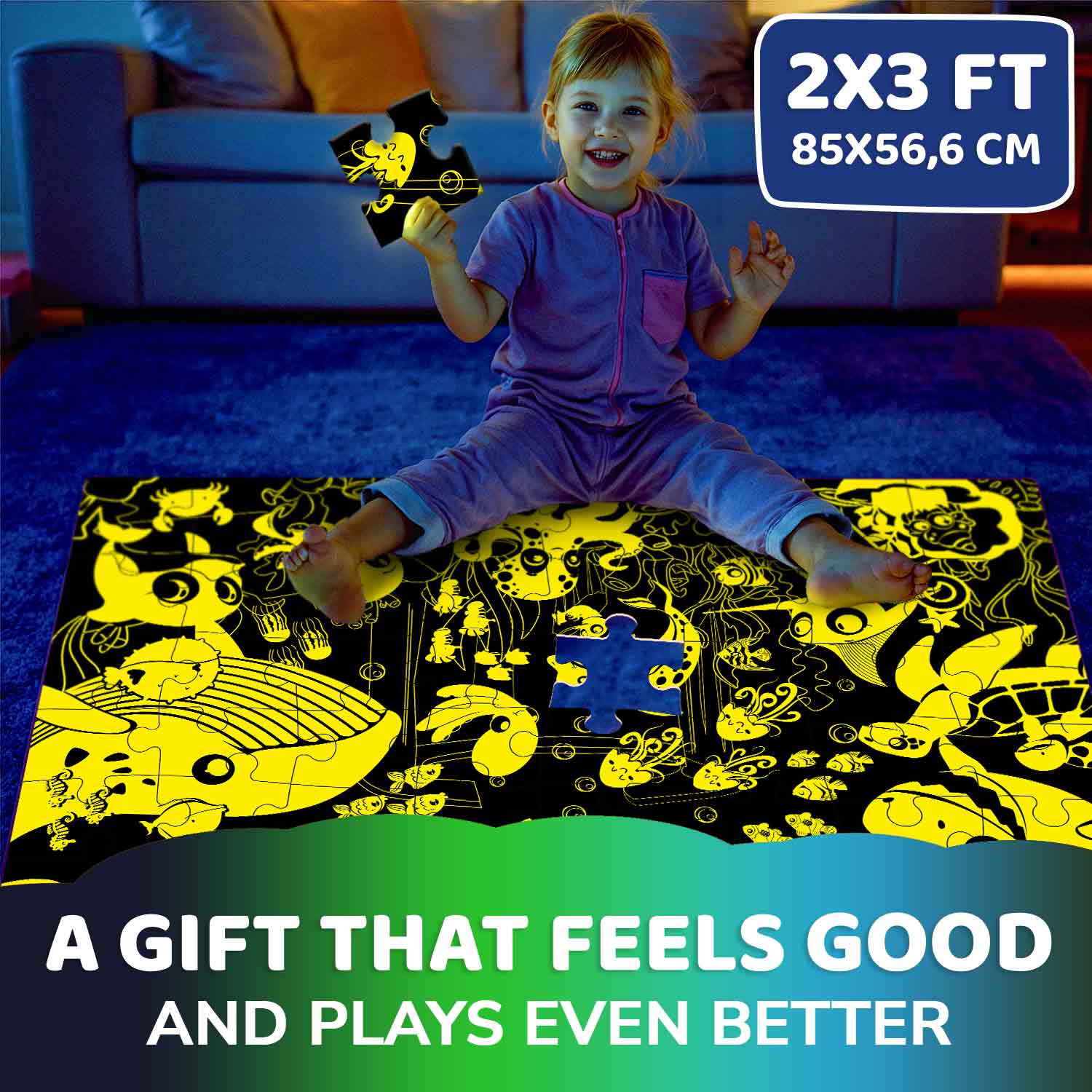 Lights off puzzle on, day and night