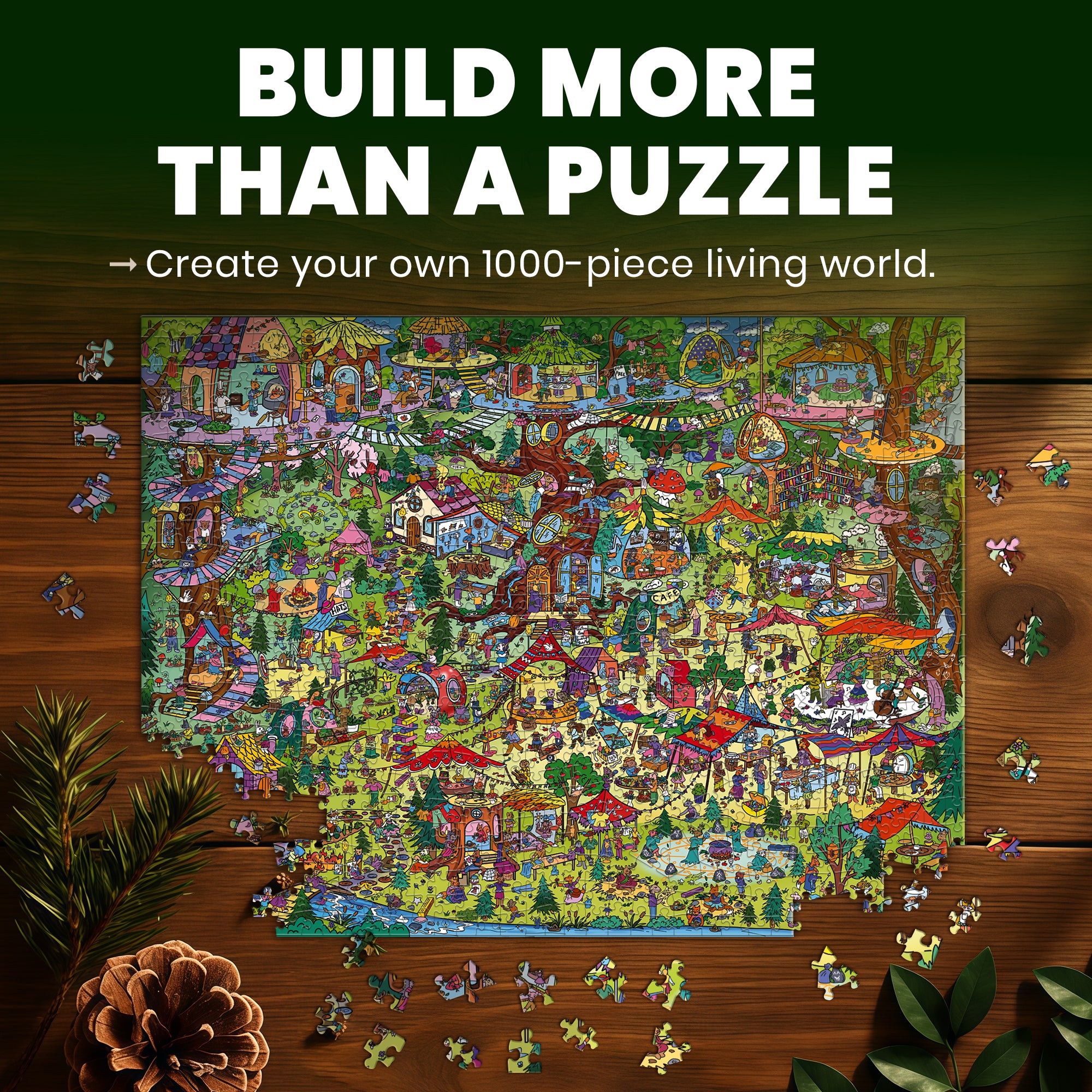 1000 Pcs Puzzle for Adults with Hidden Tasks | Twigtail Kingdom