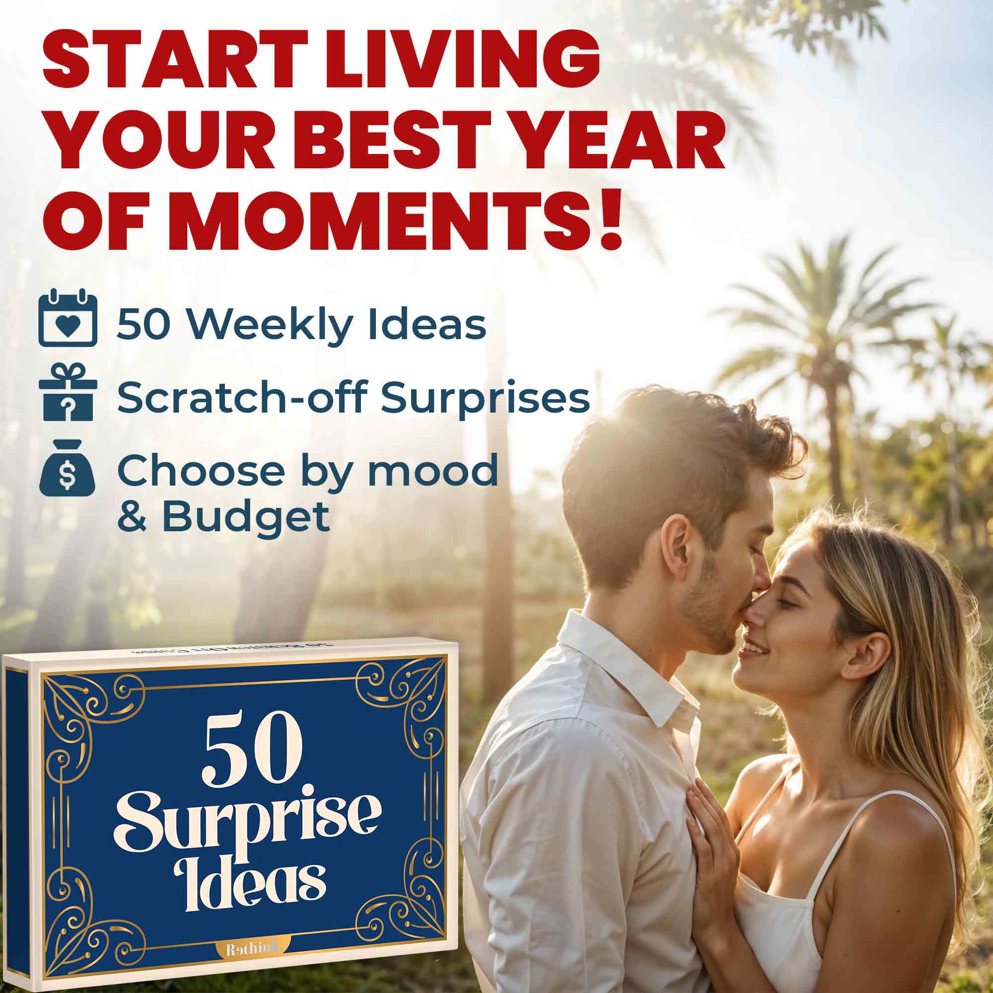 Scratch Cards for Couples Blue | 50 Surprise Ideas 