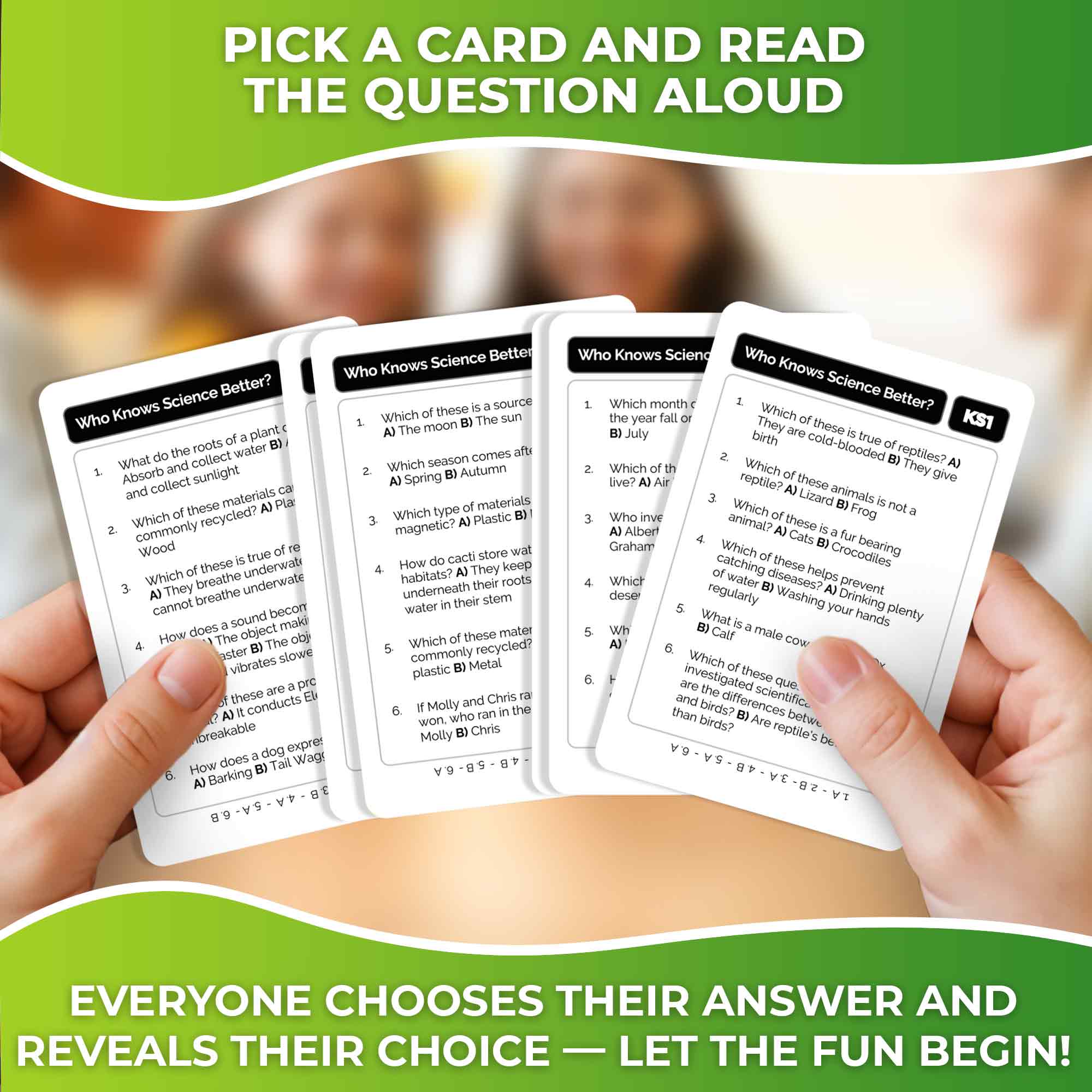 Trivia Game Who Knows Science Better? for Kids & Family