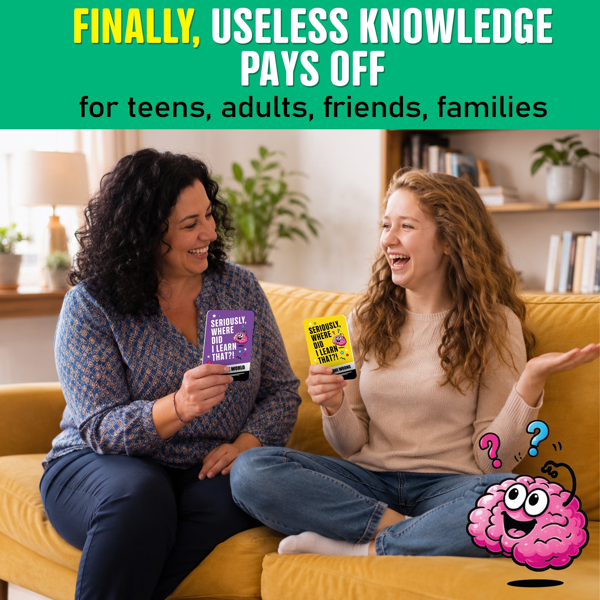 Trivia Card Games for Adults & Teens - 900 Questions on World, Science & History Facts