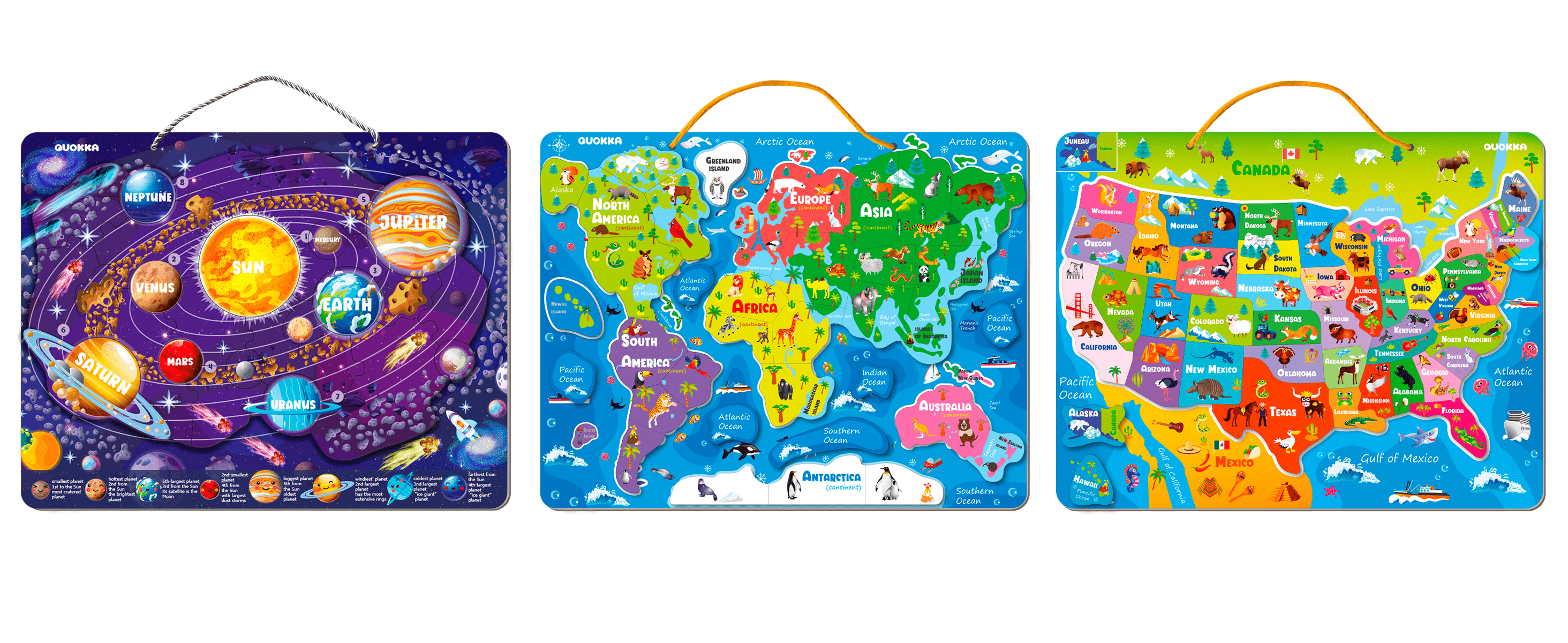 Educational Travel Games Puzzles