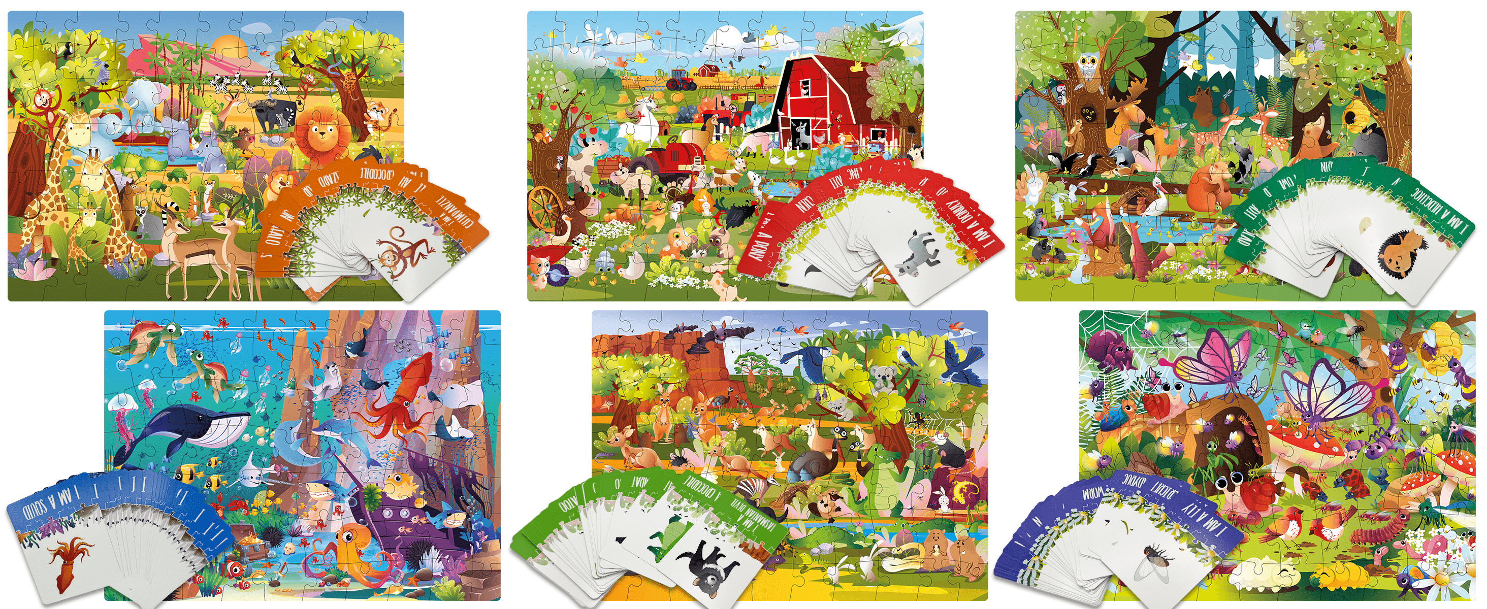  Riddle Kids Puzzles with Animals