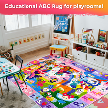 Load image into Gallery viewer, QUOKKA Classroom Rug for Kids - 78x59 ABC Rugs for Playroom

