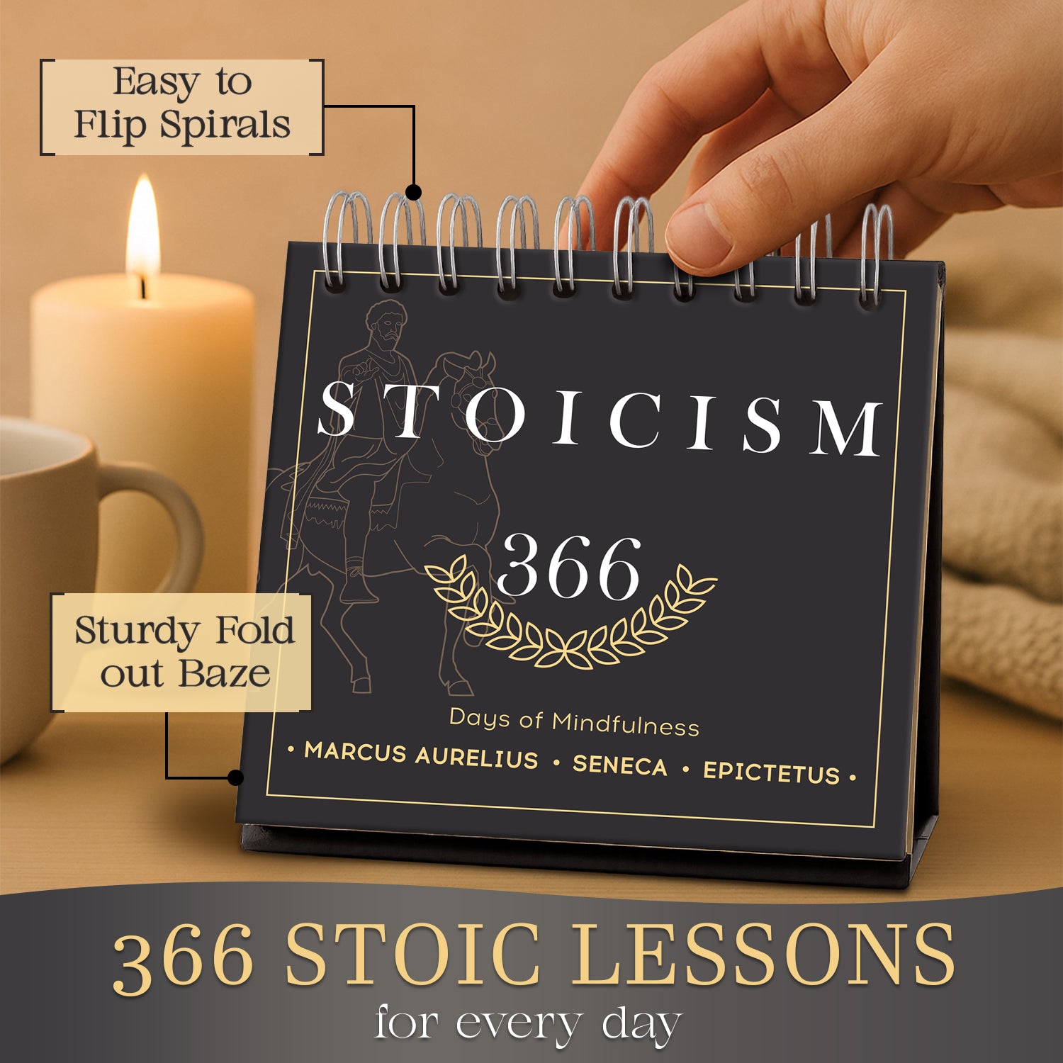 Stoicism Calendar For Adults – 365 Daily Quotes & Stoic Affirmations
