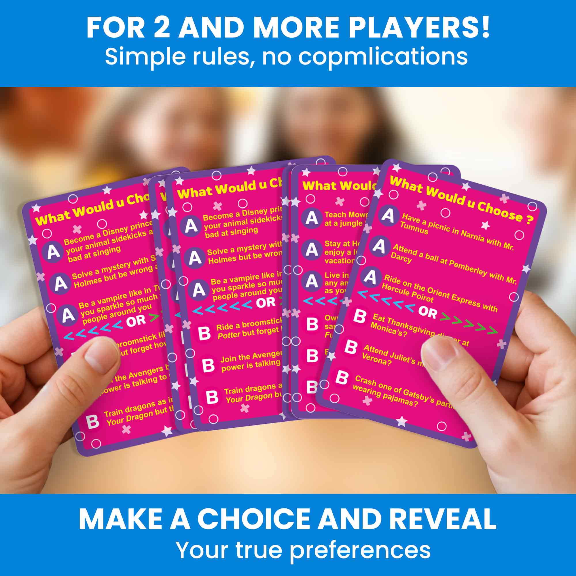 Trivia Game What Would You Choose? Pop Culture for Kids & Family